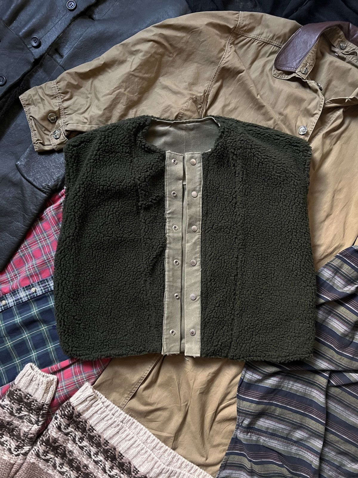 Vintage Vintage 50’s Army Khaki Military Vest Size US L / EU 52-54 / 3 - 5 Thumbnail