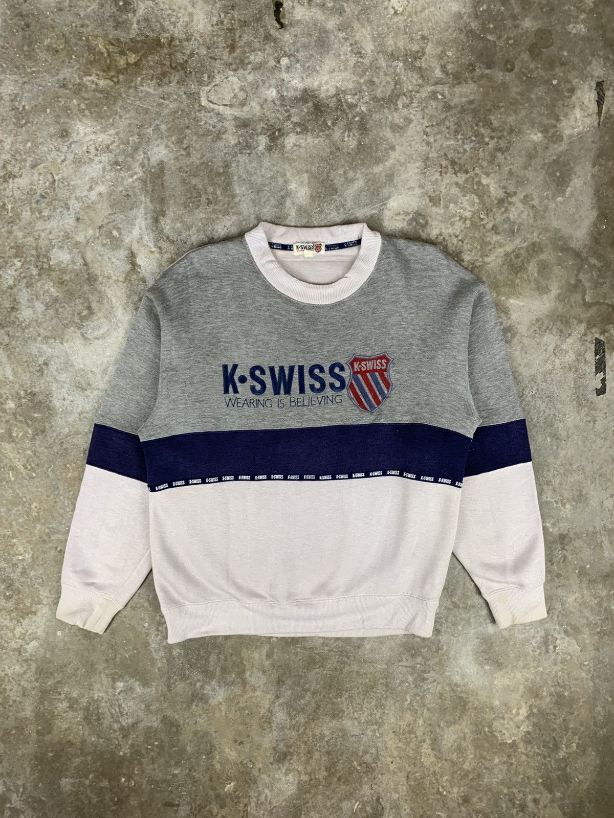 K-Swiss × Vintage K Swiss Sweatshirt Size US M / EU 48-50 / 2 - 1 Thumbnail