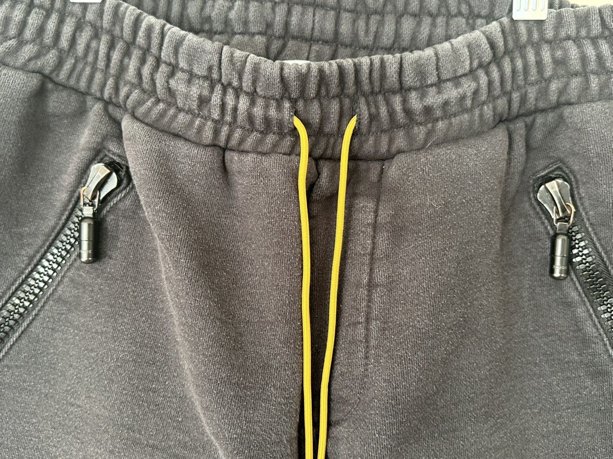 Rhude Black and Gray Cargo Sweatpants