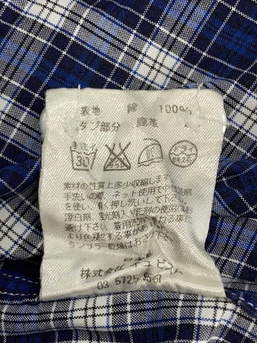 Visvim Blue Cotton Check Long Sleeve Shirt Size US S / EU 44-46 / 1 - 5 Thumbnail