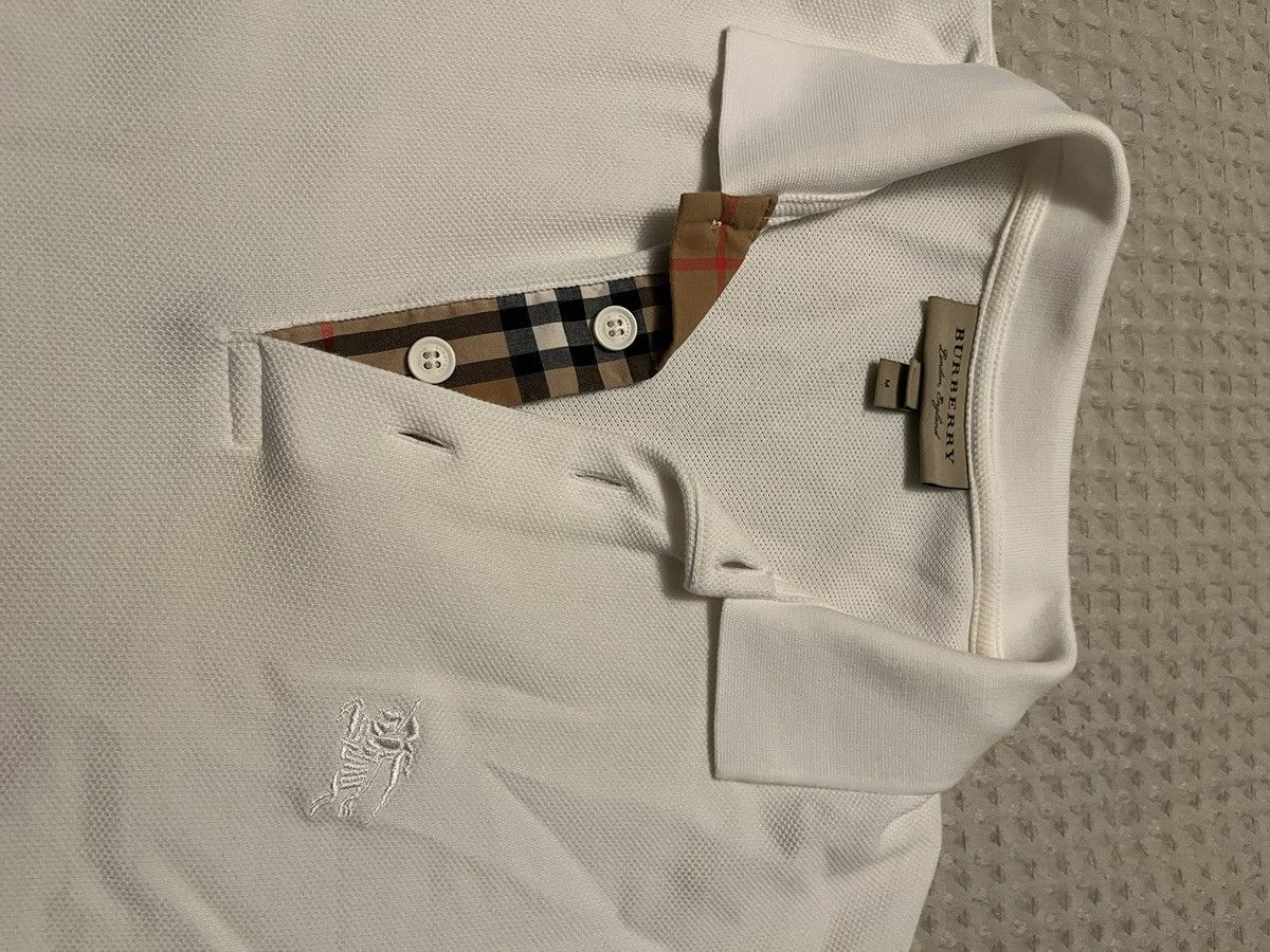 Burberry Burberry White Polo (Fits like a small) Size US M / EU 48-50 / 2 - 4 Thumbnail