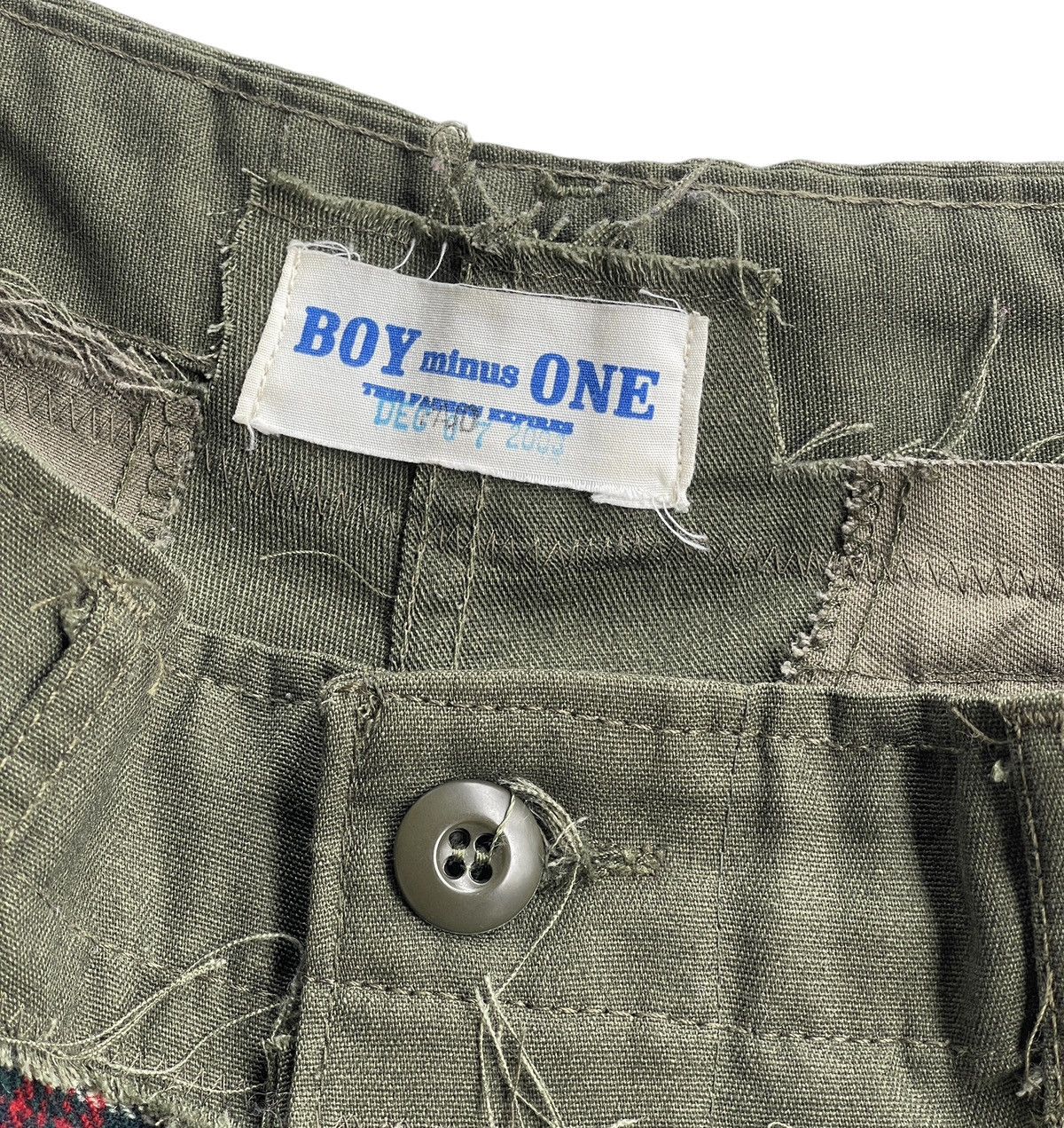 Japanese Brand Boy Minus One Tartan Patchwork Short Pants Size US 31 - 9 Thumbnail