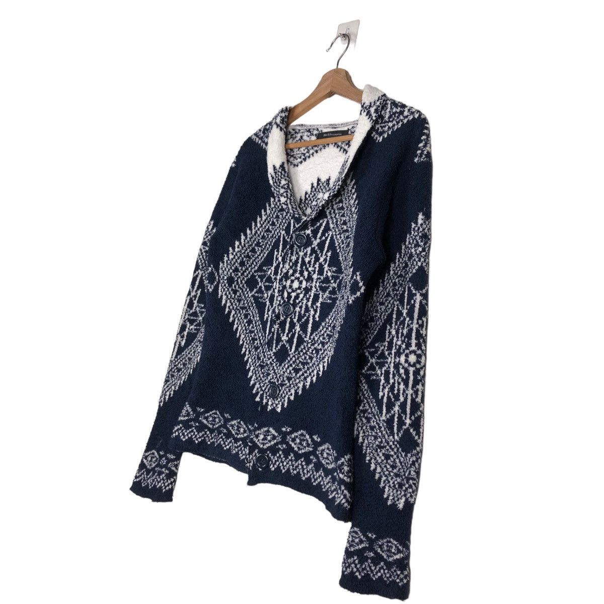 Japanese Brand 🔥Black by Vanquish Cardigan Navajo Aztec Native Design Size US M / EU 48-50 / 2 - 2 Thumbnail
