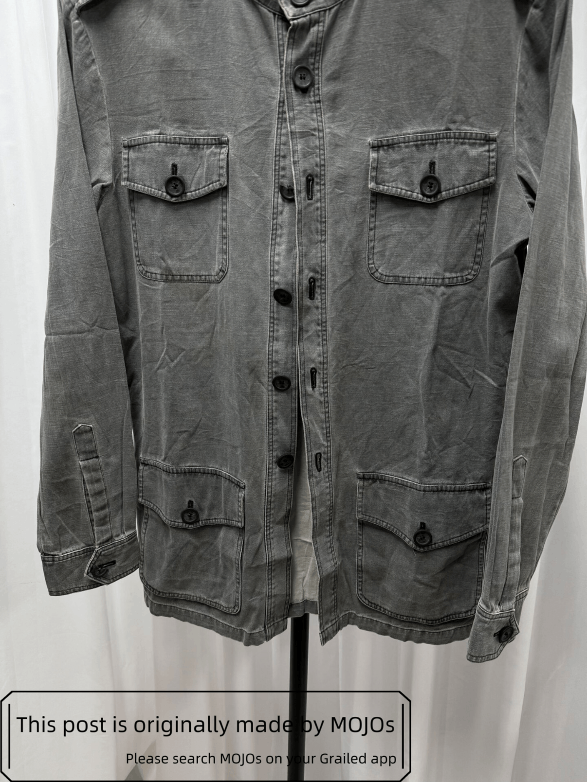 Raf Simons Sz 46 Raf Simons 04SS Distressed Washed Jacket mojos184116 Size US S / EU 44-46 / 1 - 4 Thumbnail
