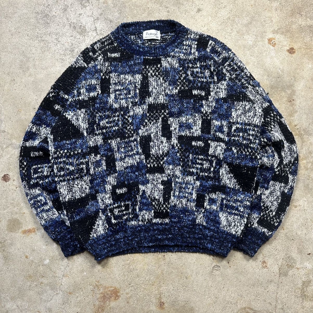 Protege Vintage 90s Made in USA Protege Coogi Style Sweater Size M Size US M / EU 48-50 / 2 - 1 Thumbnail