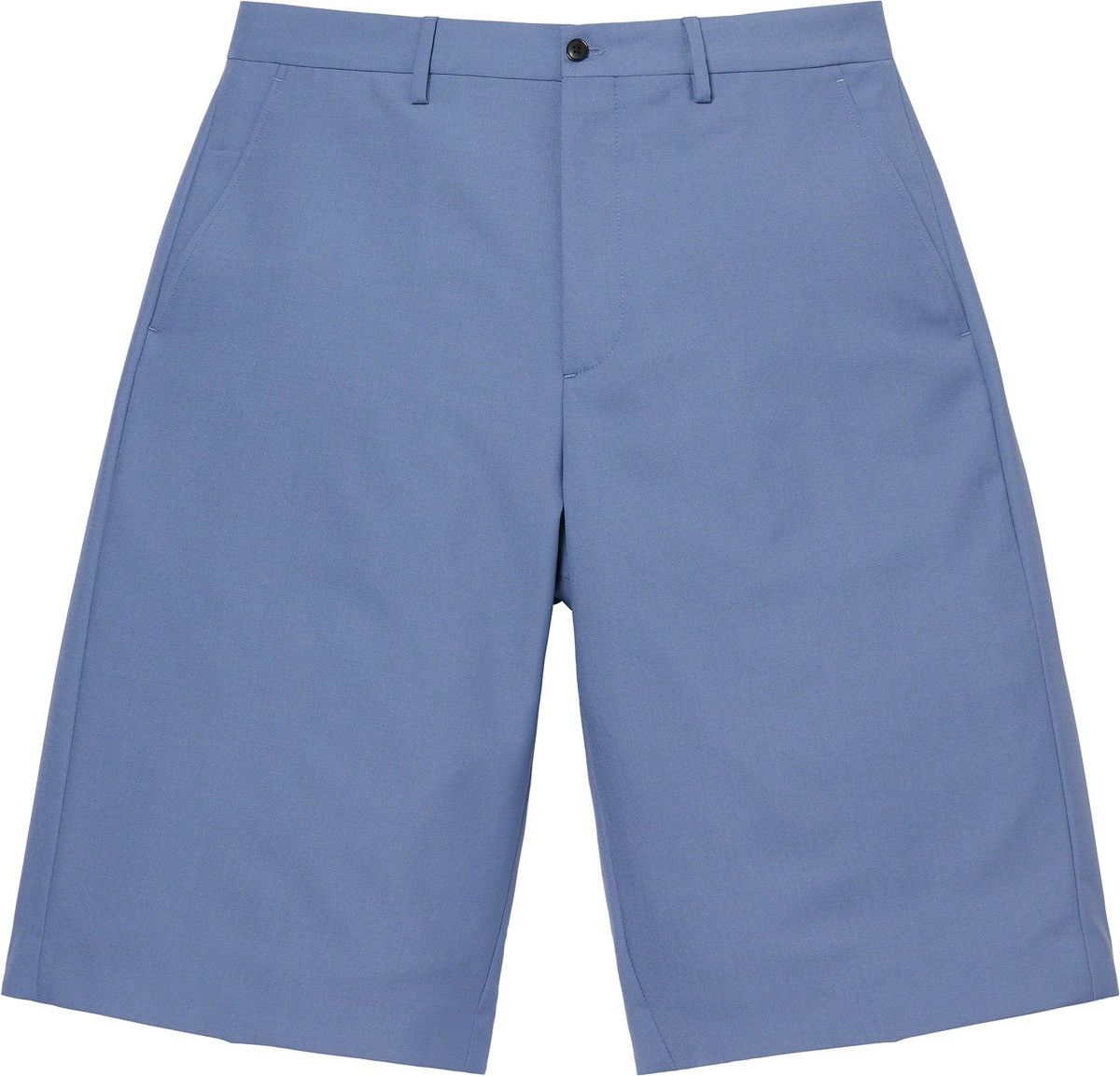 Supreme Supreme Wool Trouser Short Light Blue Size 34 Wool Blend Size US 34 / EU 50 - 1 Thumbnail
