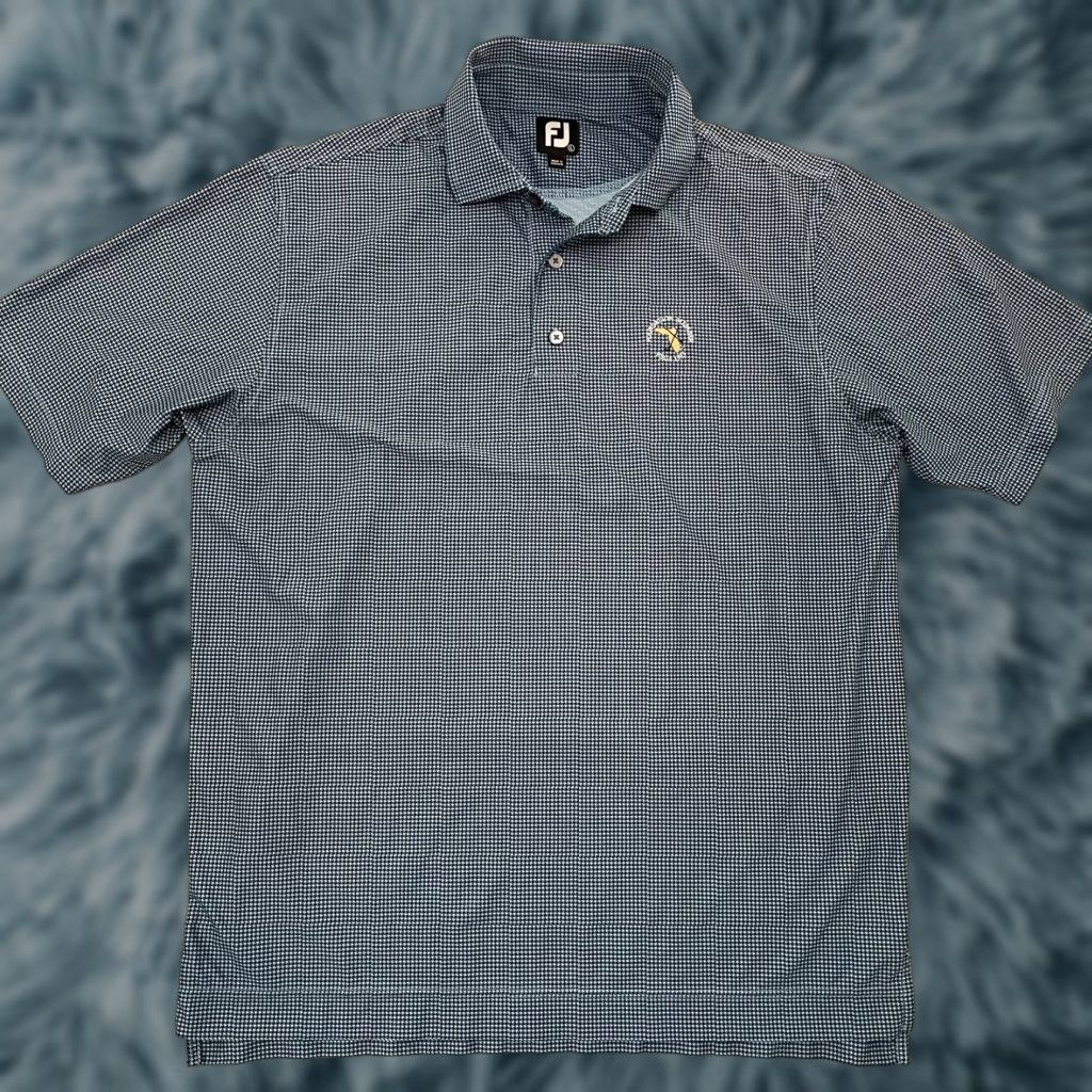 Footjoy FootJoy Shirt Adult Large Blue Polo Golf Houndstooth Florida Logo Mens L Size US L / EU 52-54 / 3 - 1 Thumbnail