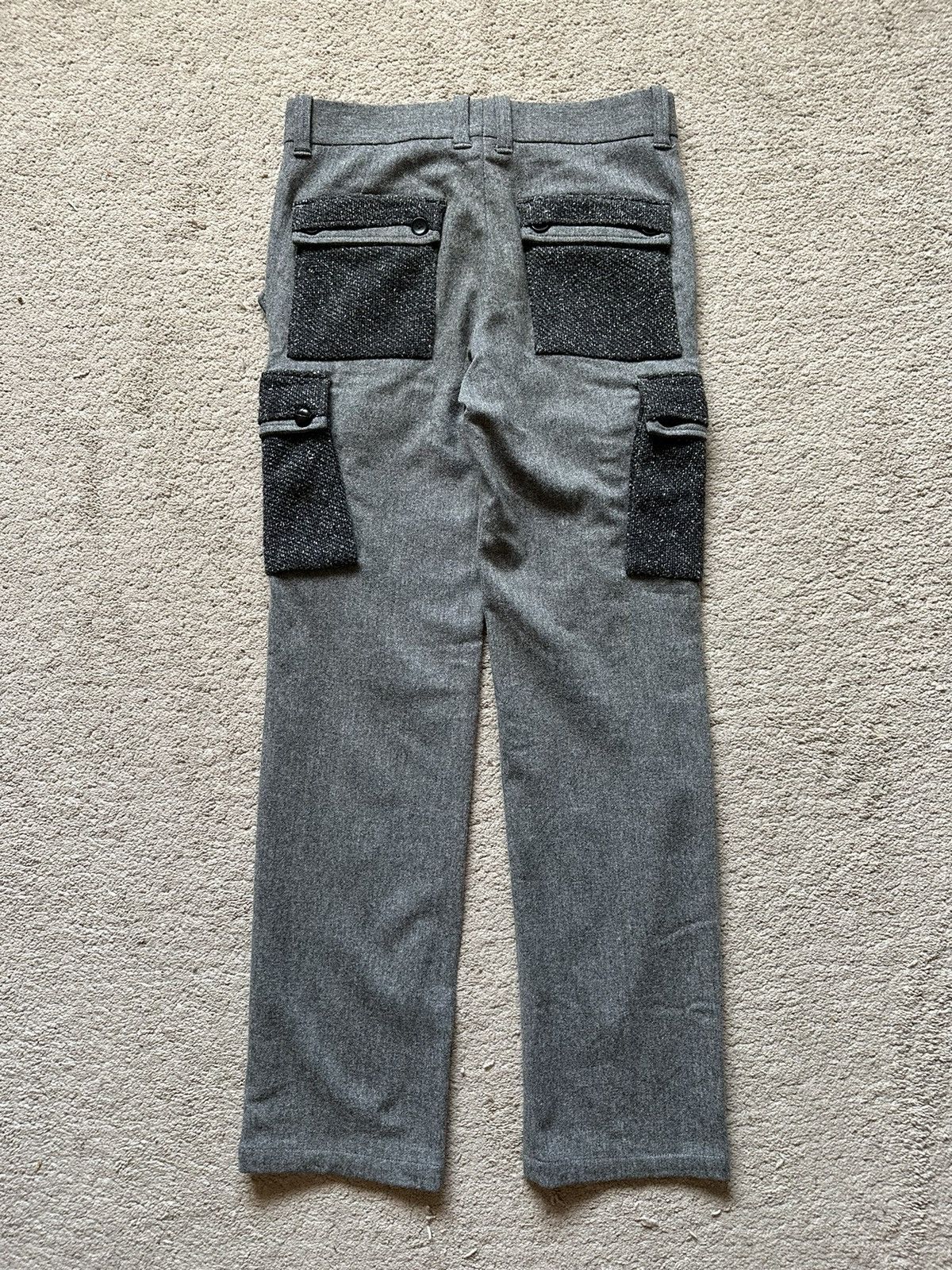 Tete Homme 1990s Tete Homme Knit pocket Wool Cargo Pant Size US 32 / EU 48 - 3 Thumbnail