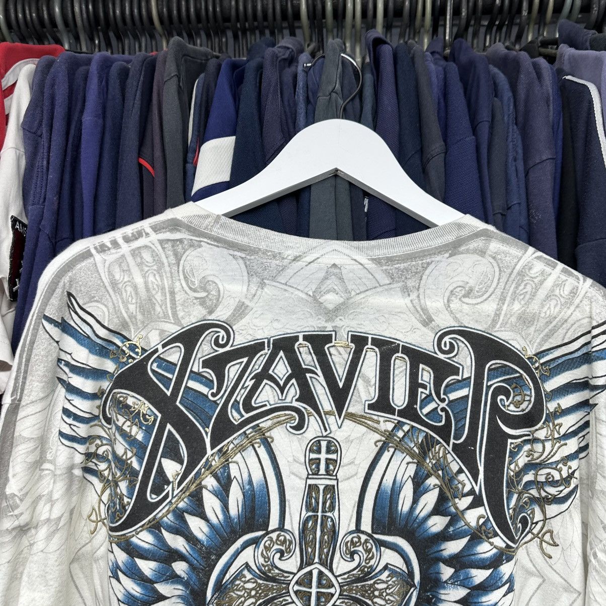 Affliction VTG Xzavier Thirst Big Logo Affliction 00s Size XXL 00s USA Size US XXL / EU 58 / 5 - 10 Thumbnail