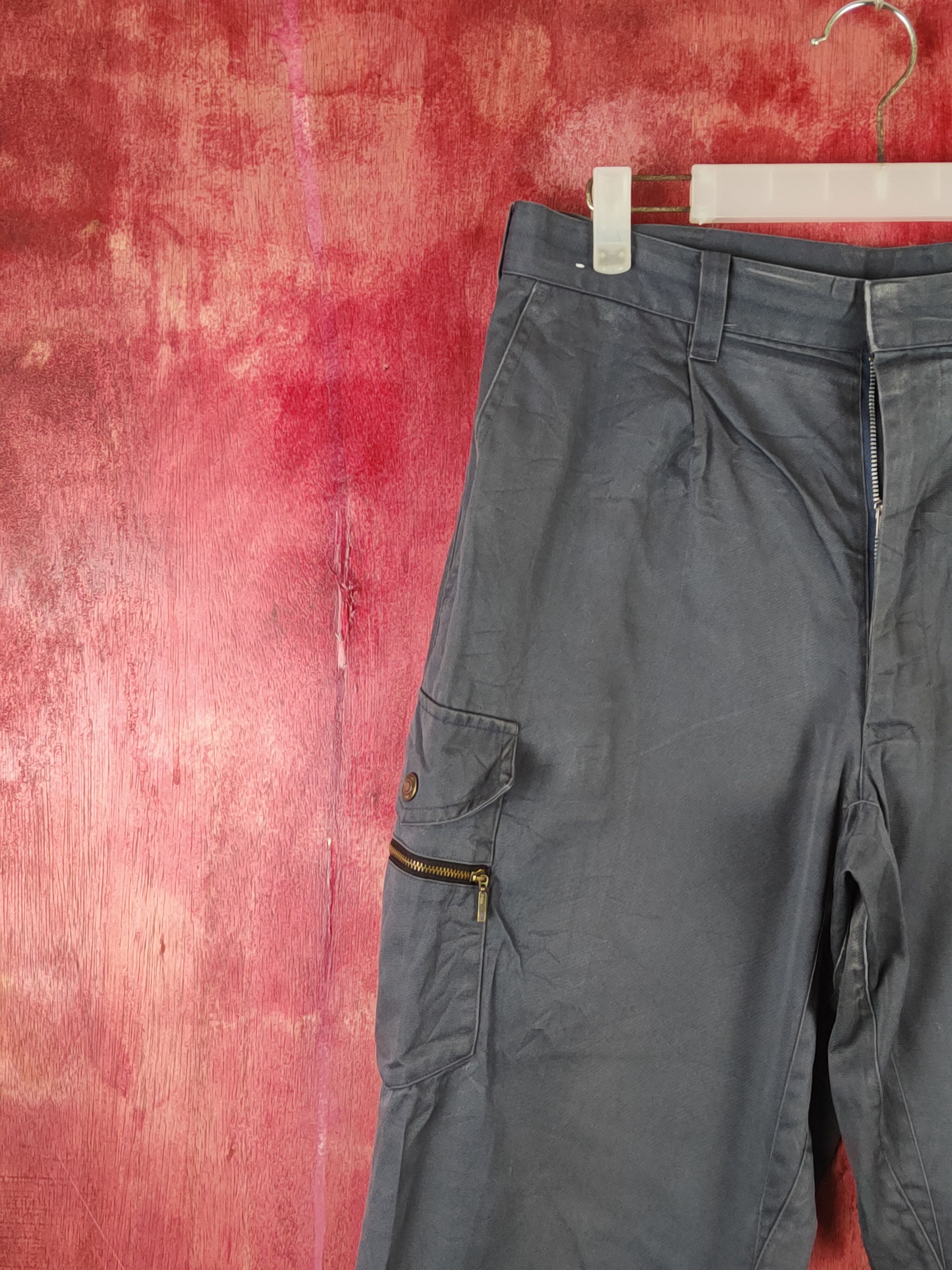 Japanese Brand WB Best Dark Gray Multipocket Tactical Cargo Pants #S1783 Size US 32 / EU 48 - 4 Thumbnail