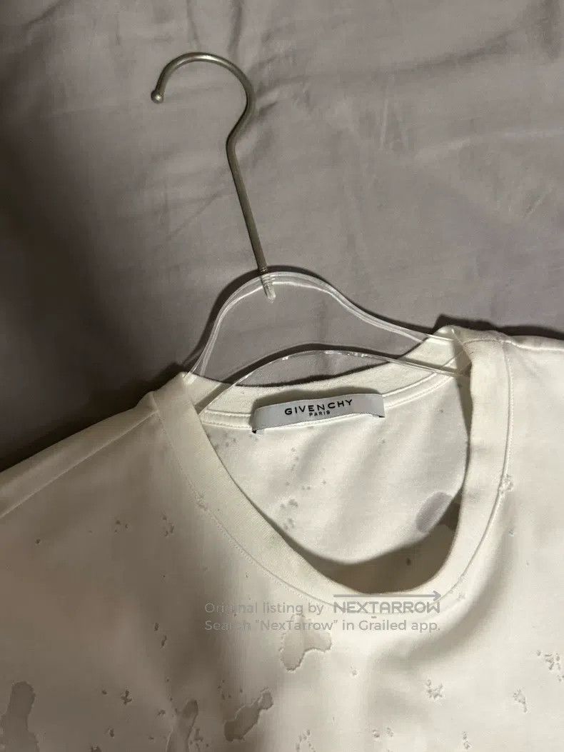 Givenchy Givenchy Ripped Short-Sleeve T-Shirt White L Size Size US L / EU 52-54 / 3 - 2 Thumbnail