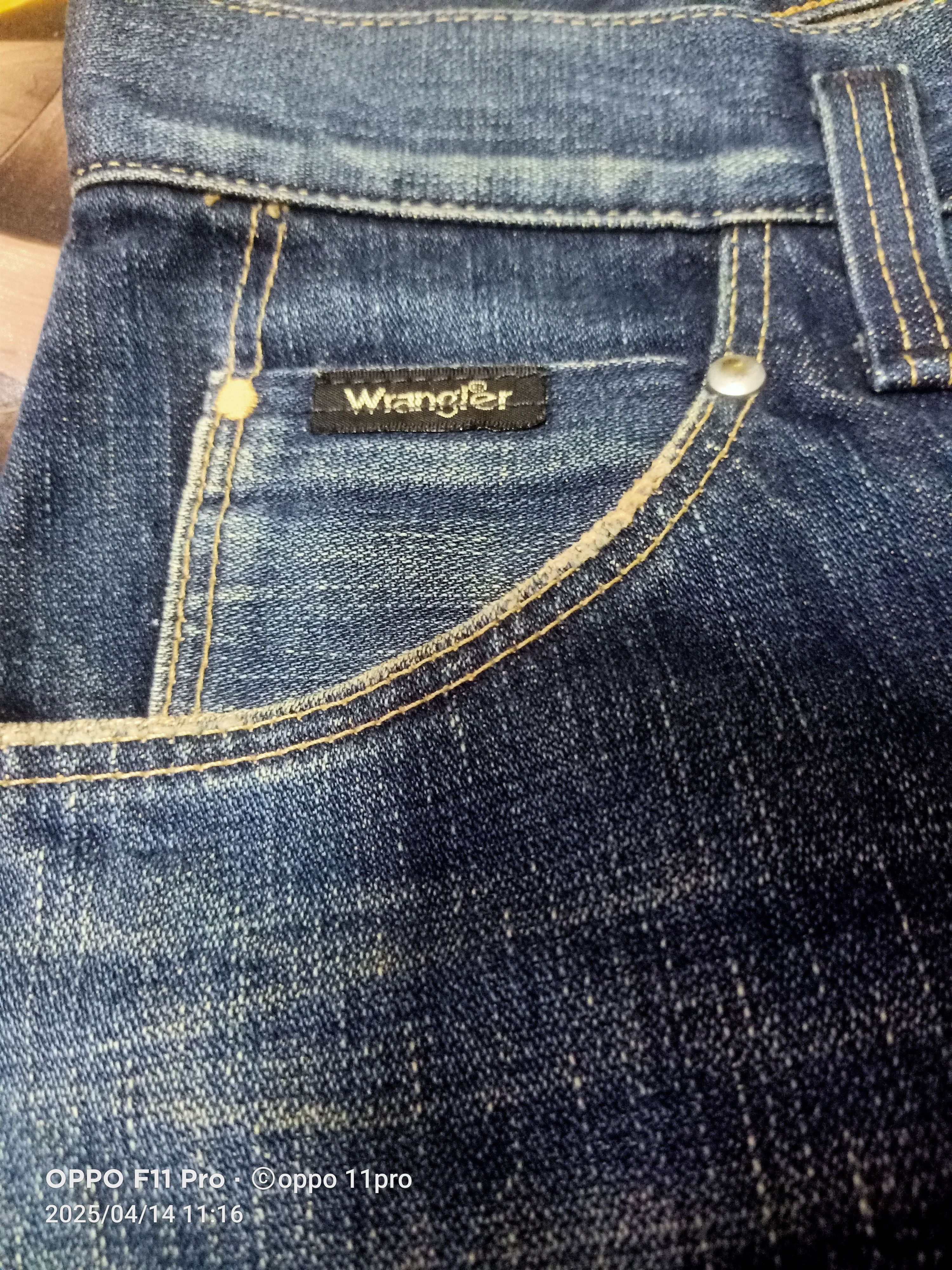 If Six Was Nine × Le Grande Bleu (L.G.B.) × Wrangler Wrangler Vtg Euro Fit Flare Denim Non Selvedge Size US 30 / EU 46 - 11 Thumbnail