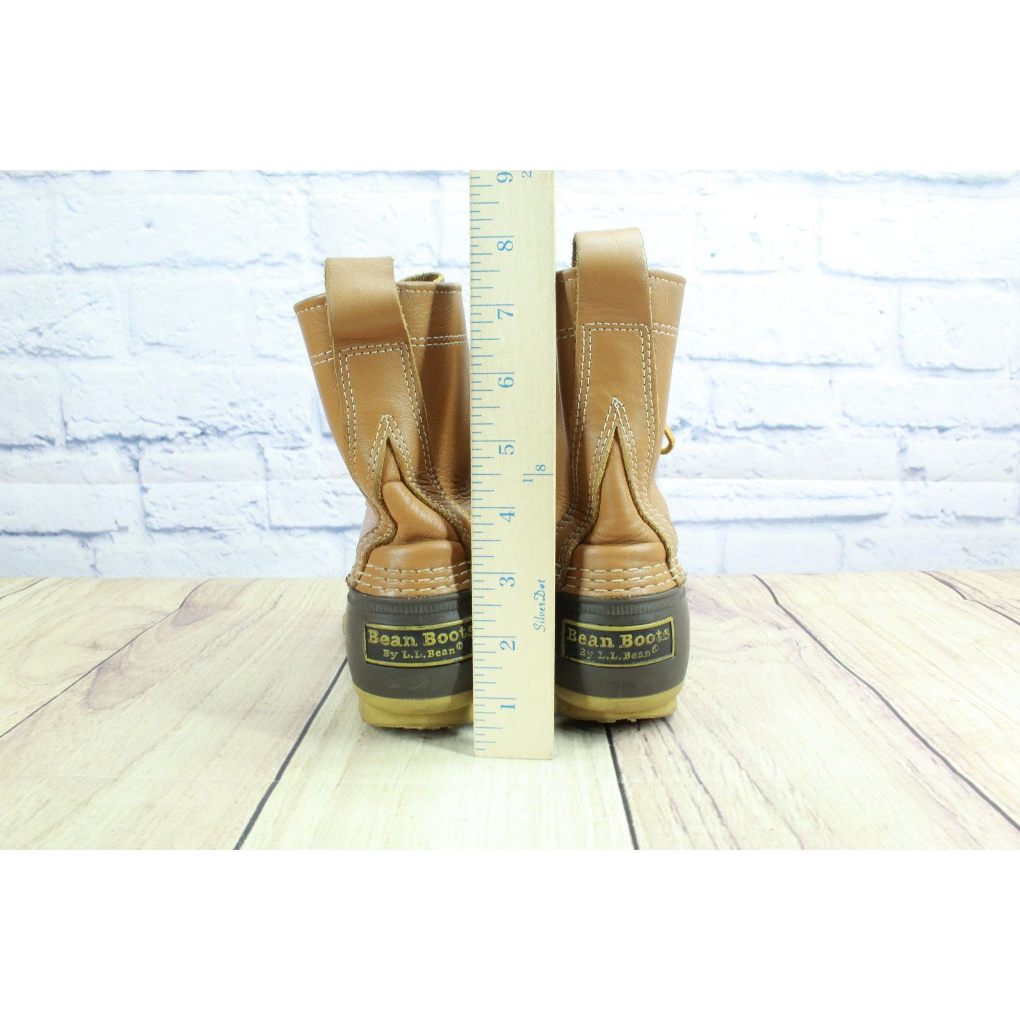 L.L. Bean × Leather LL Bean Women's Leather Lace Up Insulated Duck Boots 5 M Size US 5 / IT 35 - 6 Thumbnail
