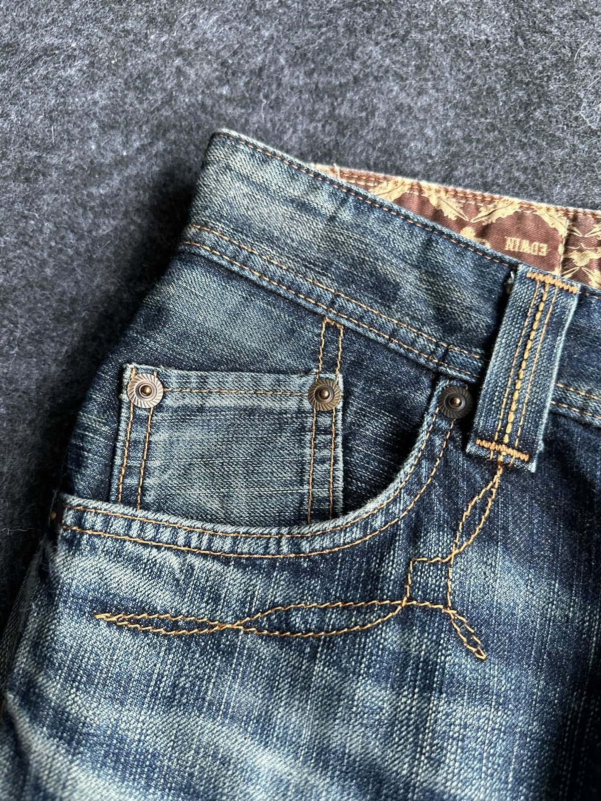 If Six Was Nine Edwin Exclusive Vintage Flare Bulls Head Denim W28 D386 Size US 28 / EU 44 - 11 Thumbnail