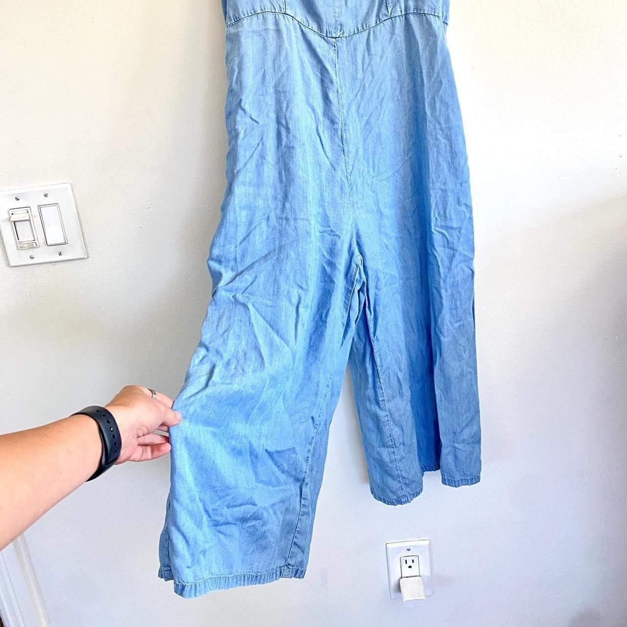 Old Navy OLD NAVY DENIM VINTAGE ROMPER SIZE MEDIUM PETITE Size 28" / US 6 / IT 42 - 3 Thumbnail