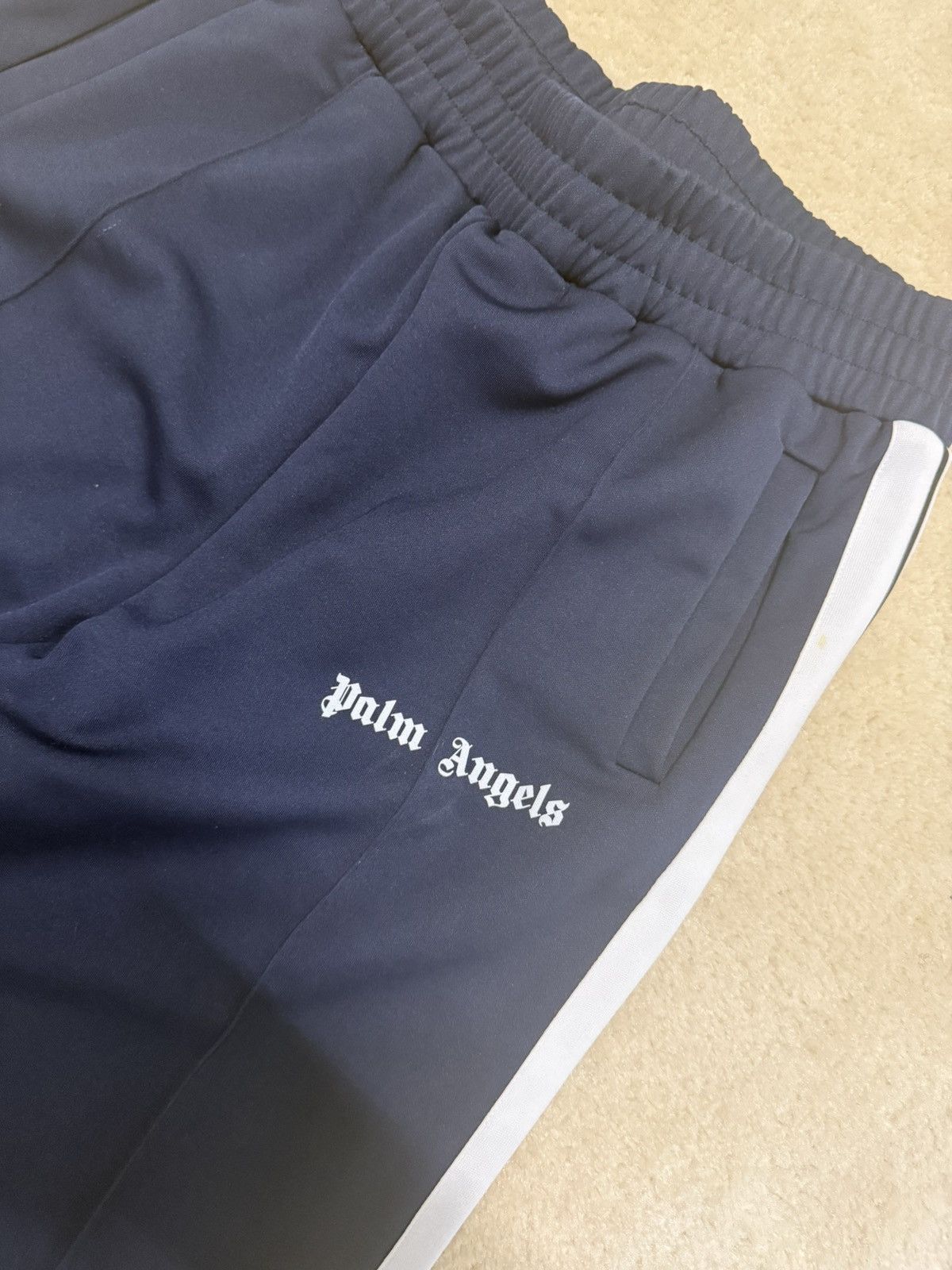Palm Angels NAVY BLUE PALM ANGEL'S STRIPE TRACK PANT'S Size US 38 / EU 54 - 2 Thumbnail