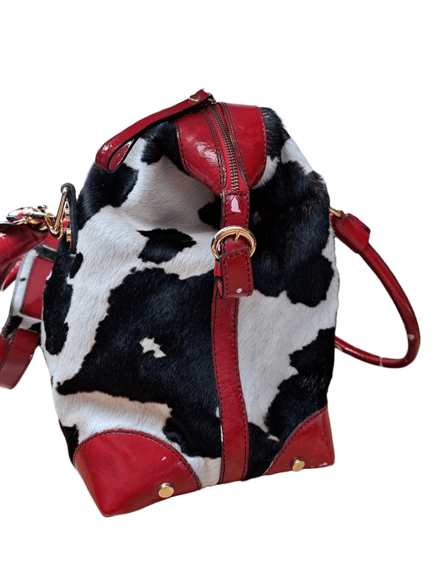 Other Cavalcanti Leather Cow Print Purse big bag Size ONE SIZE - 8 Thumbnail