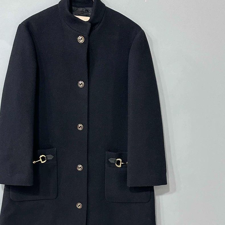 Gucci Gucci Black horse buckle long coat 2506-Nextarrow Size US XXS / EU 40 - 2 Thumbnail