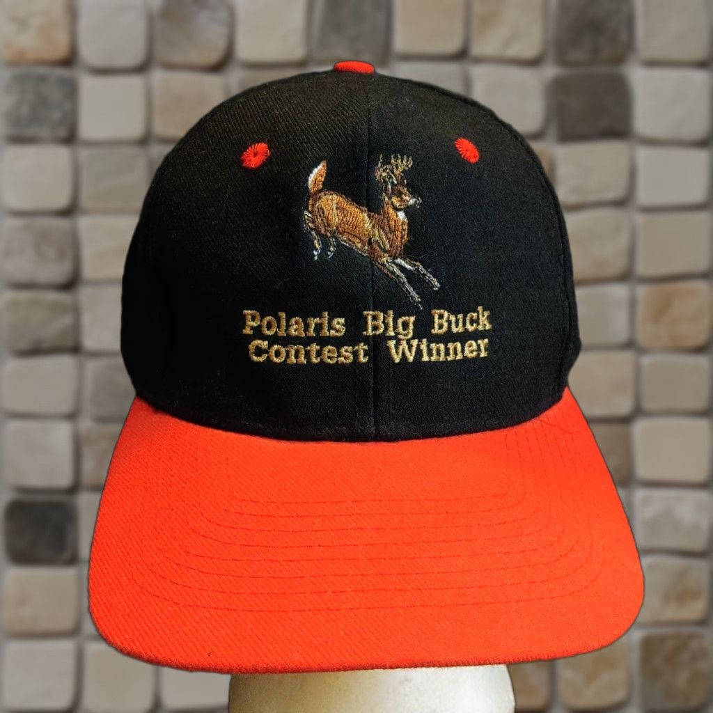 Vintage KC Trucker Cap Hat Black Red Snapback Deer Embroidery Funny Vintage Adjustable Unisex Adults 90s Hunting Animals Cap Mens Women Size ONE SIZE - 1 Thumbnail