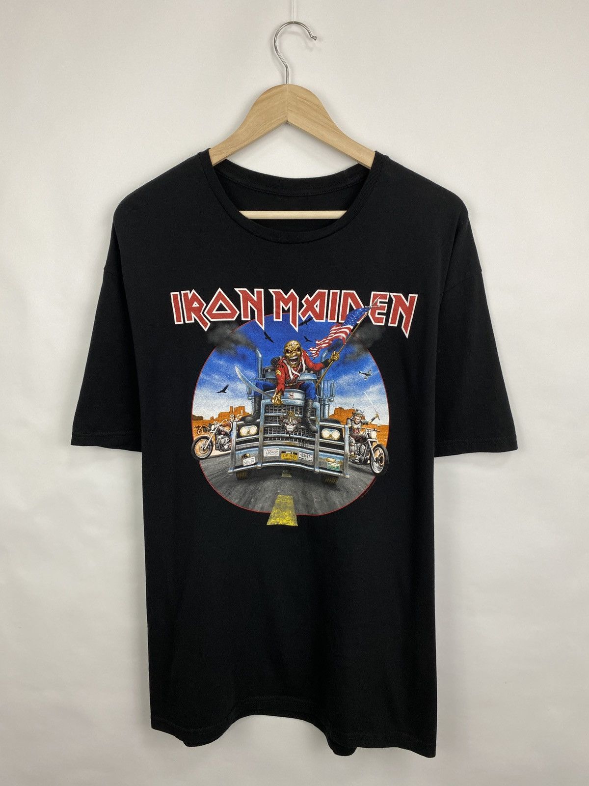 Iron Maiden 🇺🇸 ☠️ Vintage Y2K Iron Maiden Death Skull Skeleton Rare Retro Size US XXL / EU 58 / 5 - 5 Thumbnail