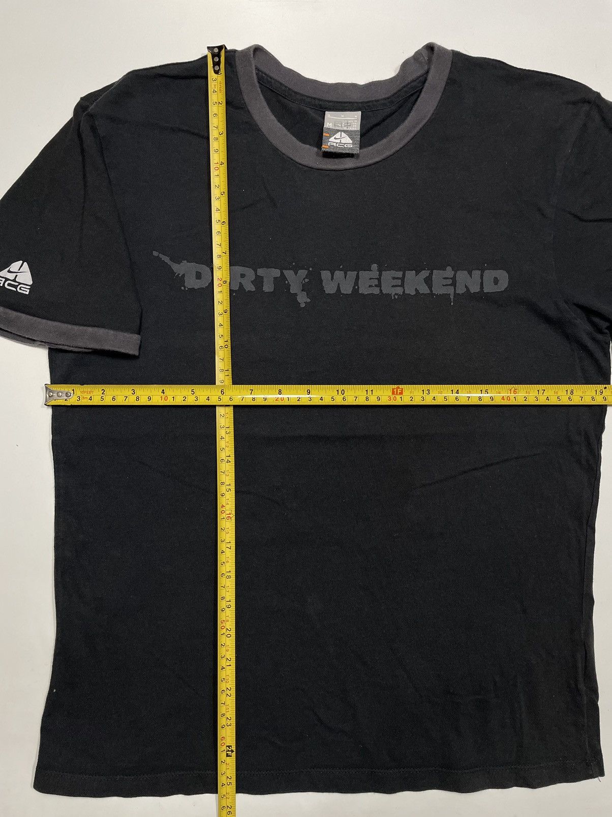 Nike ACG × Vintage Vtg Black Ringer Dirty Weekend Acg Nike outdoor M 170 88A Size M / US 6-8 / IT 42-44 - 3 Thumbnail
