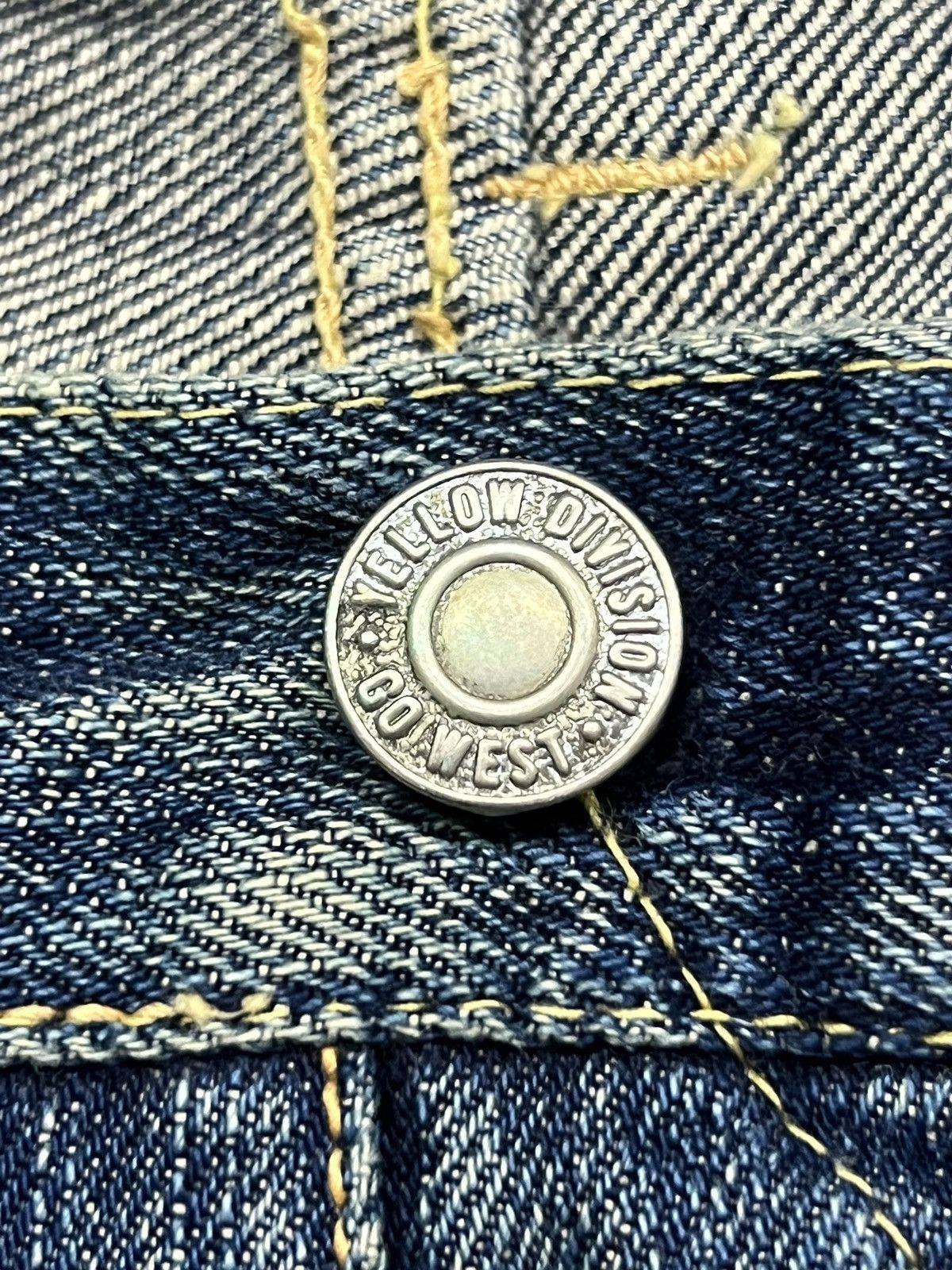 Japanese Brand Vintage Go west Yellow Division Selvedge Denim Japan Size US 29 - 11 Thumbnail