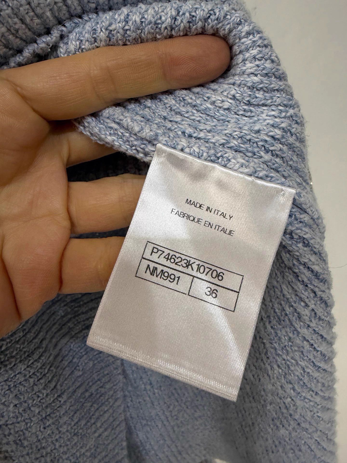 Chanel Chanel 23P Light Blue Crystal Button Waist Cardigan FR36 Size XS / US 0-2 / IT 36-38 - 5 Thumbnail