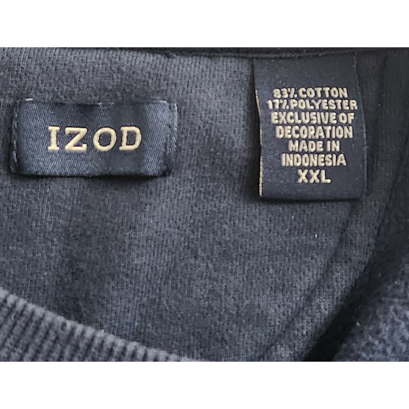 Izod Izod Dark Blue Crew Neck Long Sleeves Sweatshirt XXL Comfy Size US XXL / EU 58 / 5 - 4 Thumbnail