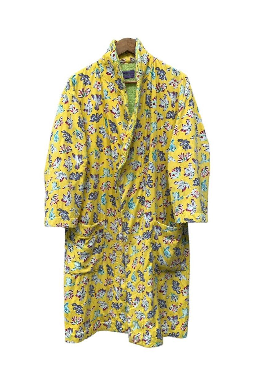 Kenzo Archival Kenzo Flower All Over Print Cotton Robe Kimono Size US L / EU 52-54 / 3 - 2 Thumbnail