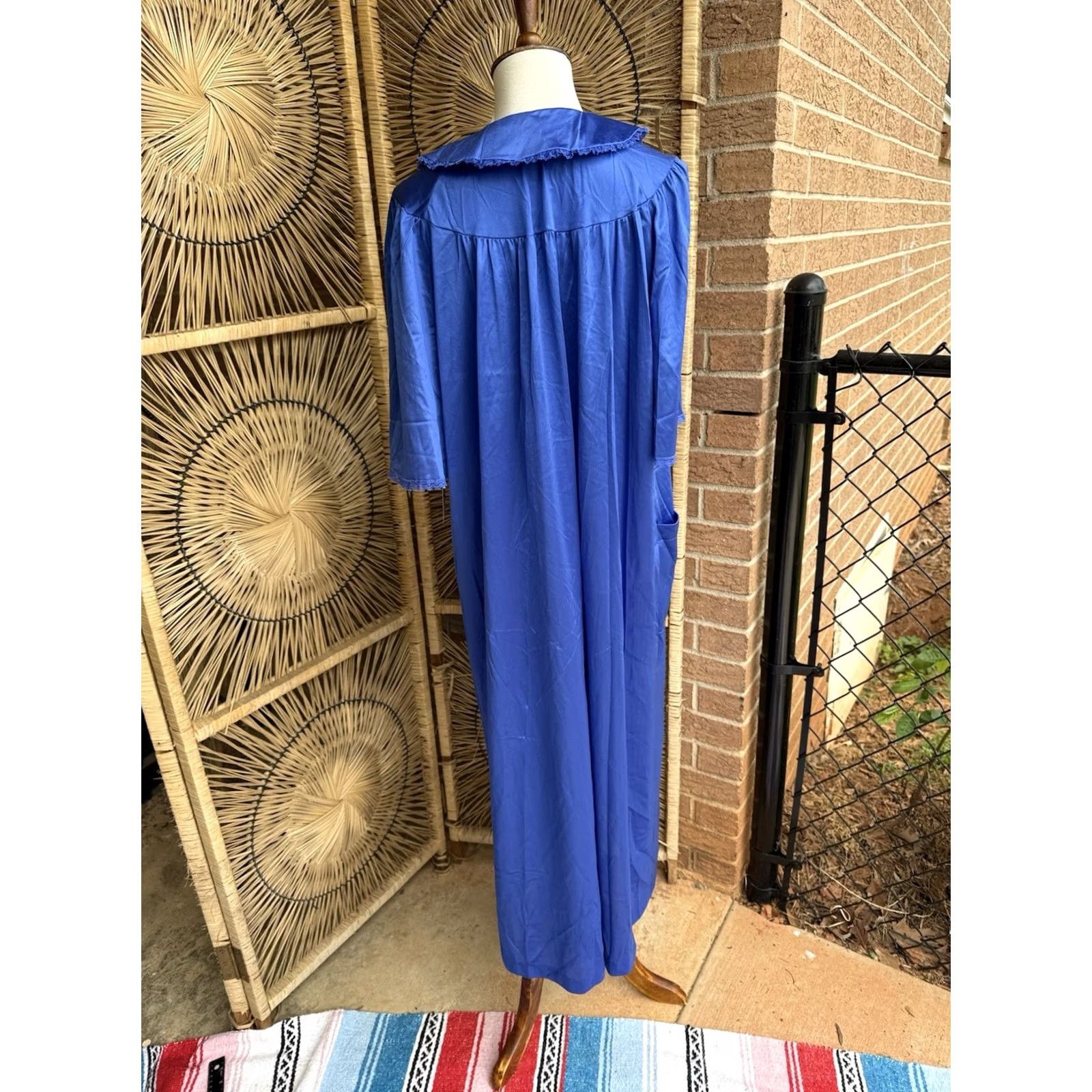 Vintage VINTAGE Nancy King Lingerie Nightgown Maxi Blue 100% Nylon M NYT USA Womens Nightwear Regular Size M Limited Tags Size ONE SIZE - 5 Thumbnail