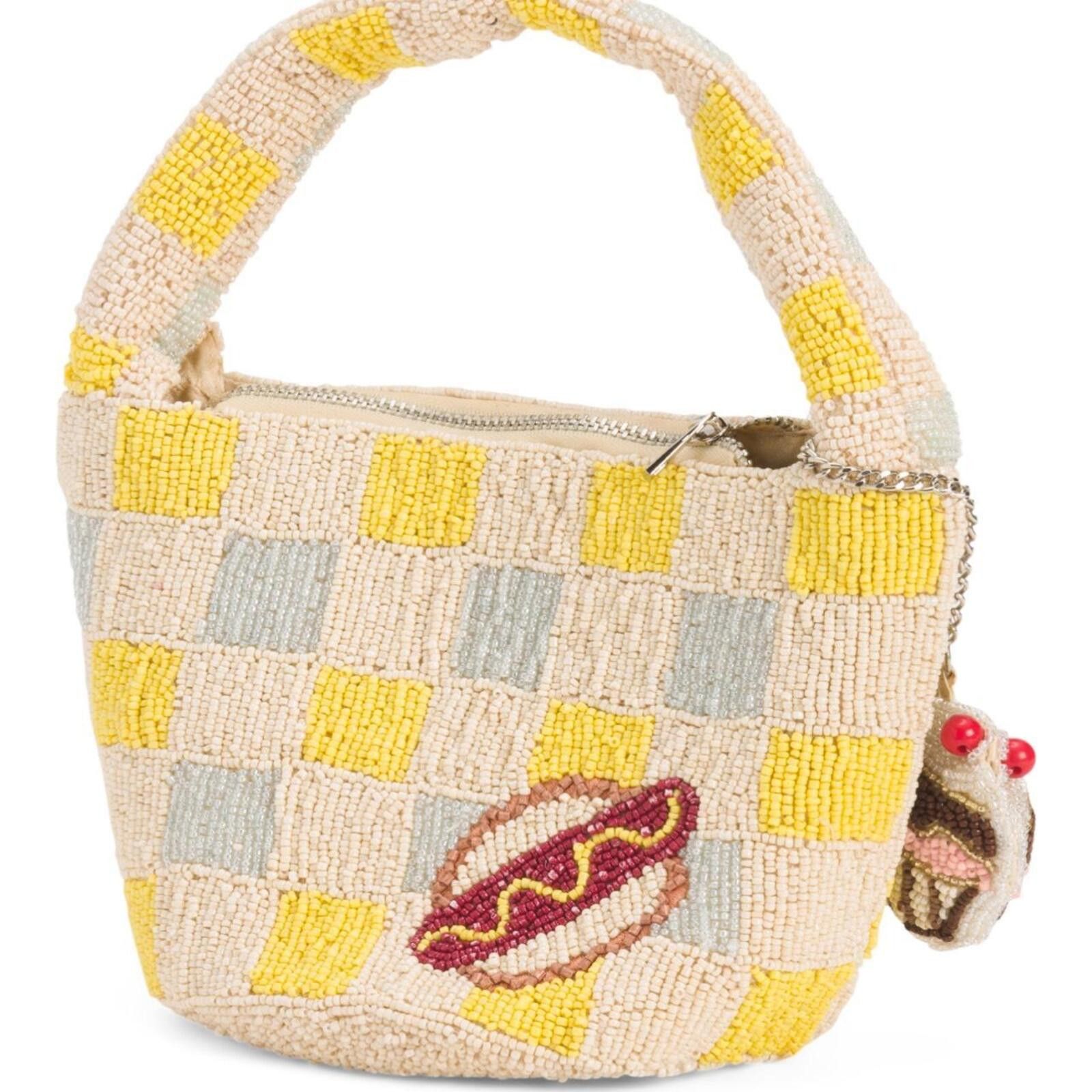Marsell TikTok Viral Beaded Bag with Food Design Size ONE SIZE - 5 Thumbnail