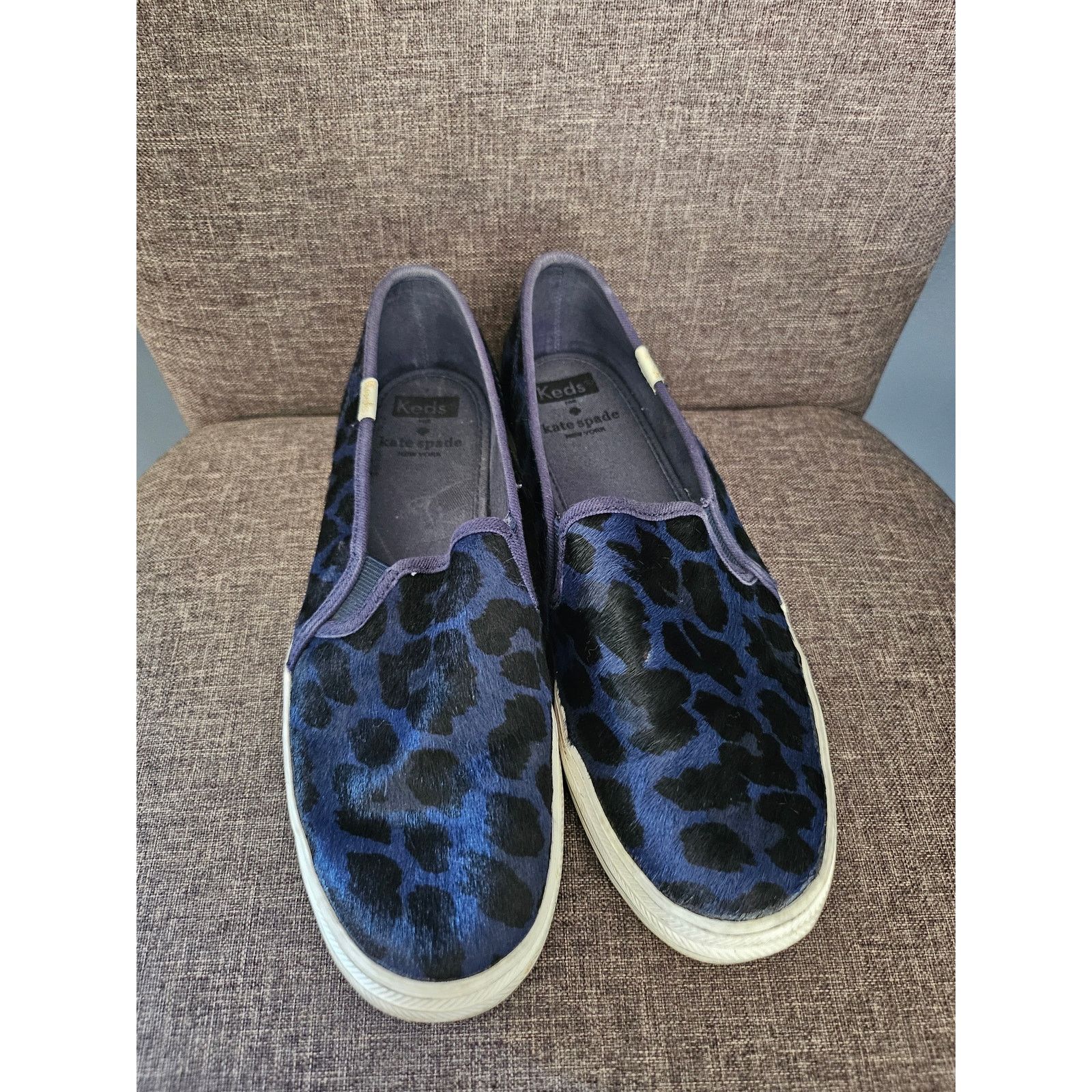 Kate Spade Kate Spade Cheetah Blue Sneakers Size 8 Size US 8 / IT 38 - 1 Thumbnail