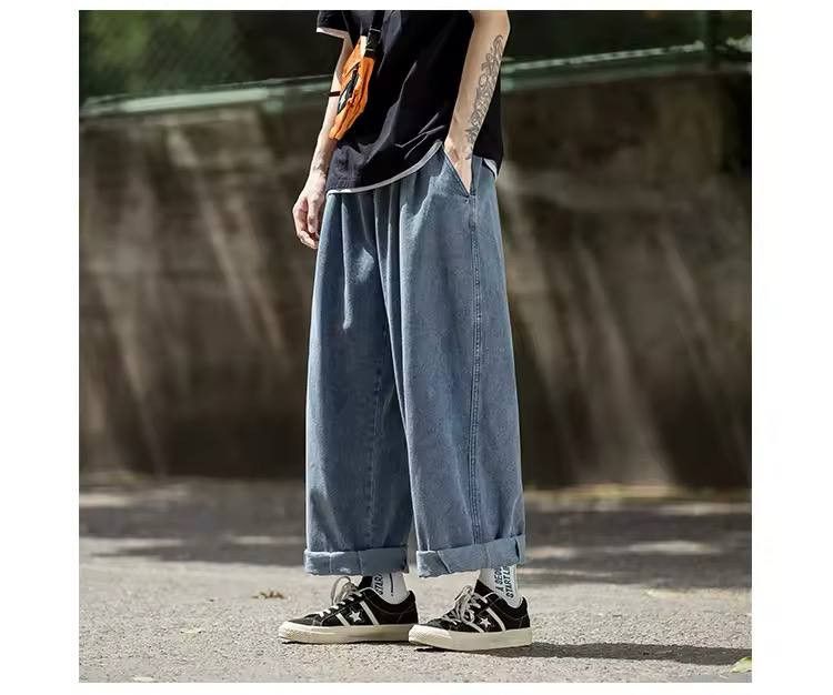 Japanese Brand × Vintage straight baggy jeans Size US 34 / EU 50 - 2 Thumbnail