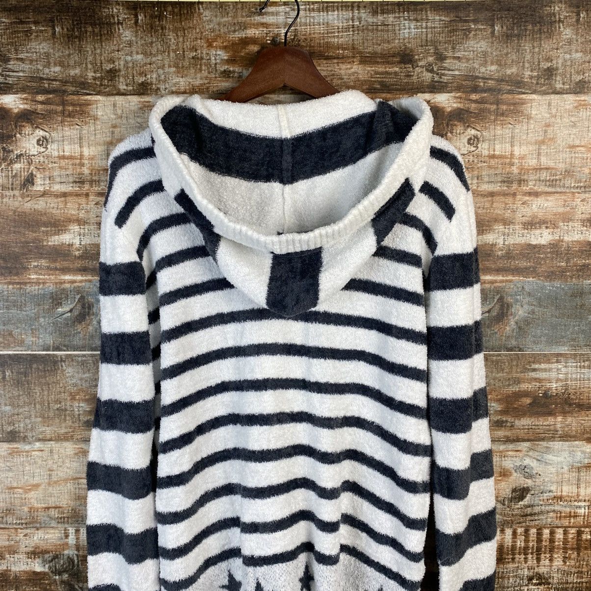 Japanese Brand DL Gelato Pique Stripe Black Hoodie #C1045 Size M / US 6-8 / IT 42-44 - 13 Thumbnail