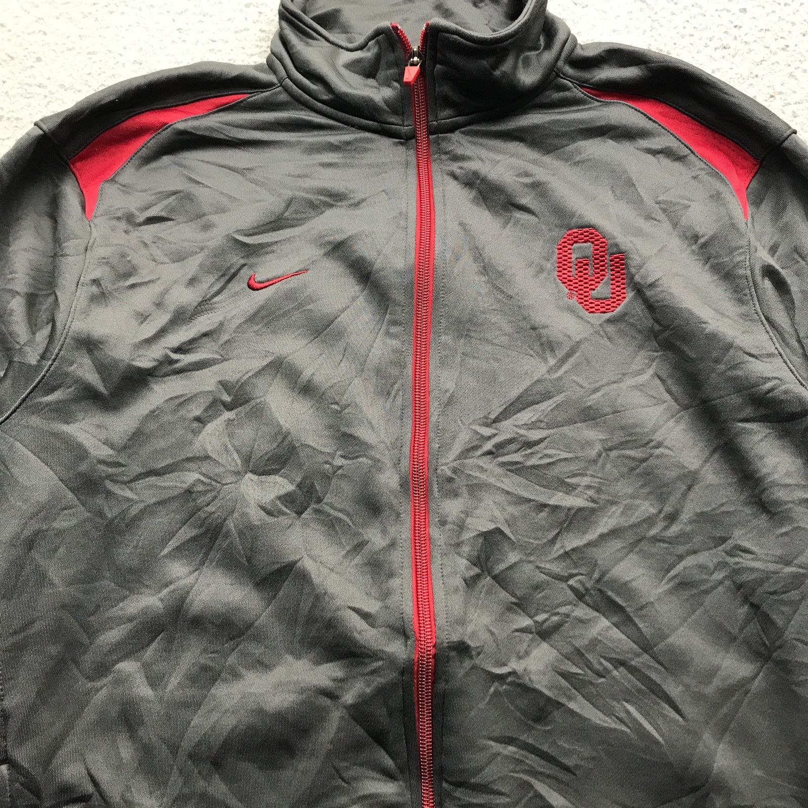 Nike University Of Oklahoma Sooners Nike Dri Fit Jacket Mens M Size US M / EU 48-50 / 2 - 7 Thumbnail
