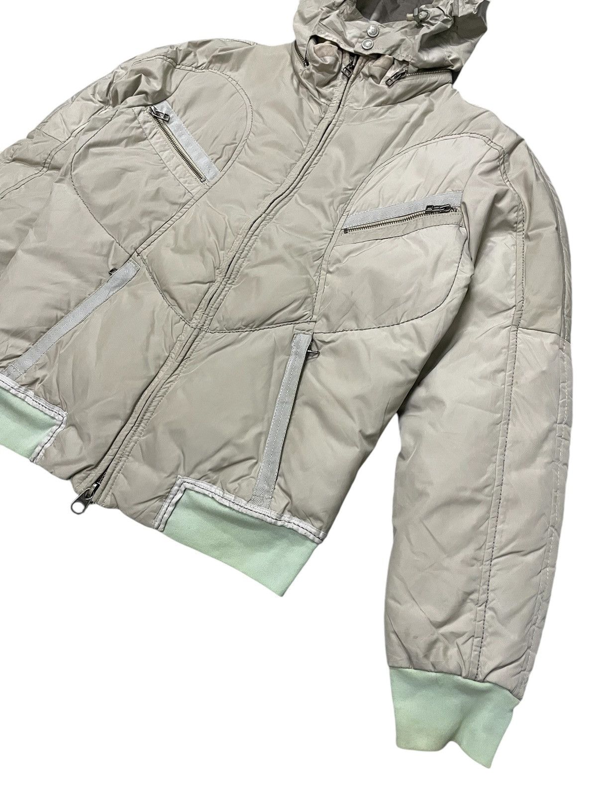 Marithe + Francois Girbaud AW/96 Girbaud Geometrical Paneled Padded Down Jacket Size US M / EU 48-50 / 2 - 4 Thumbnail