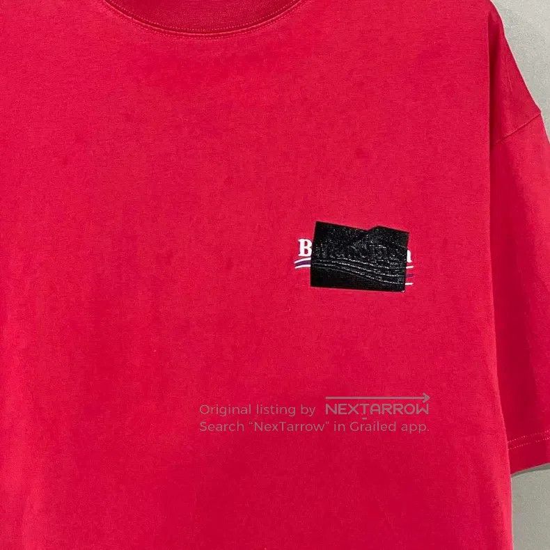 Balenciaga Balenciaga Red rubber print cola short-sleeve Size US L / EU 52-54 / 3 - 4 Thumbnail