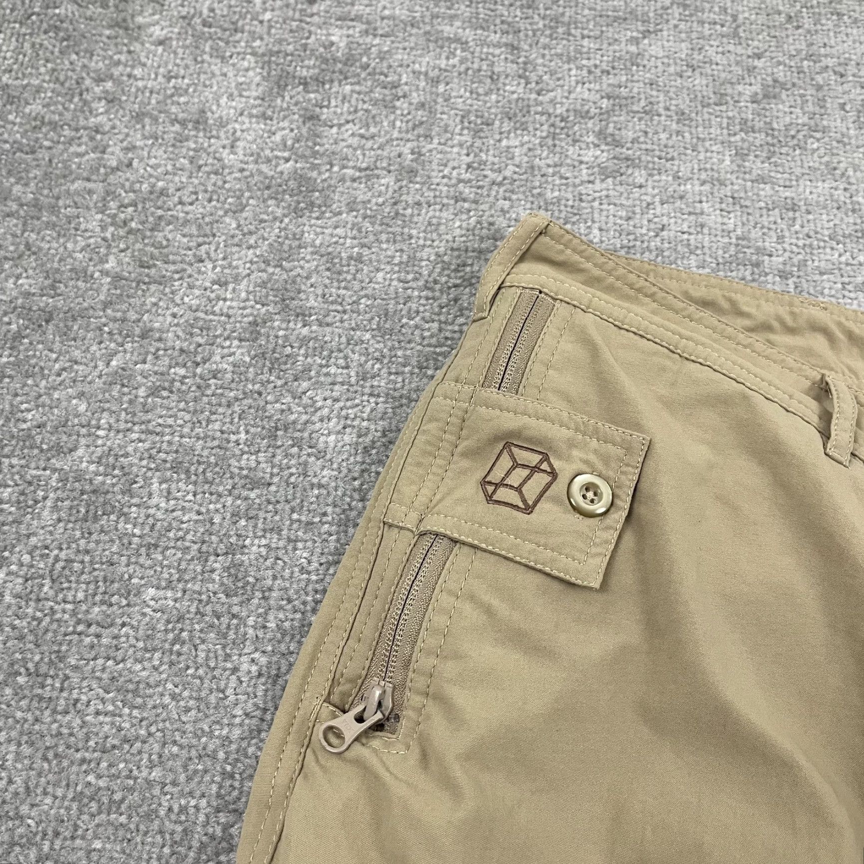 Vintage Clothing Arts P Cubed Pick Pocket Proof Pants Mens 36x32 Straight Nylon Khaki 5-Pocket Regular Size US 36 / EU 52 - 4 Thumbnail
