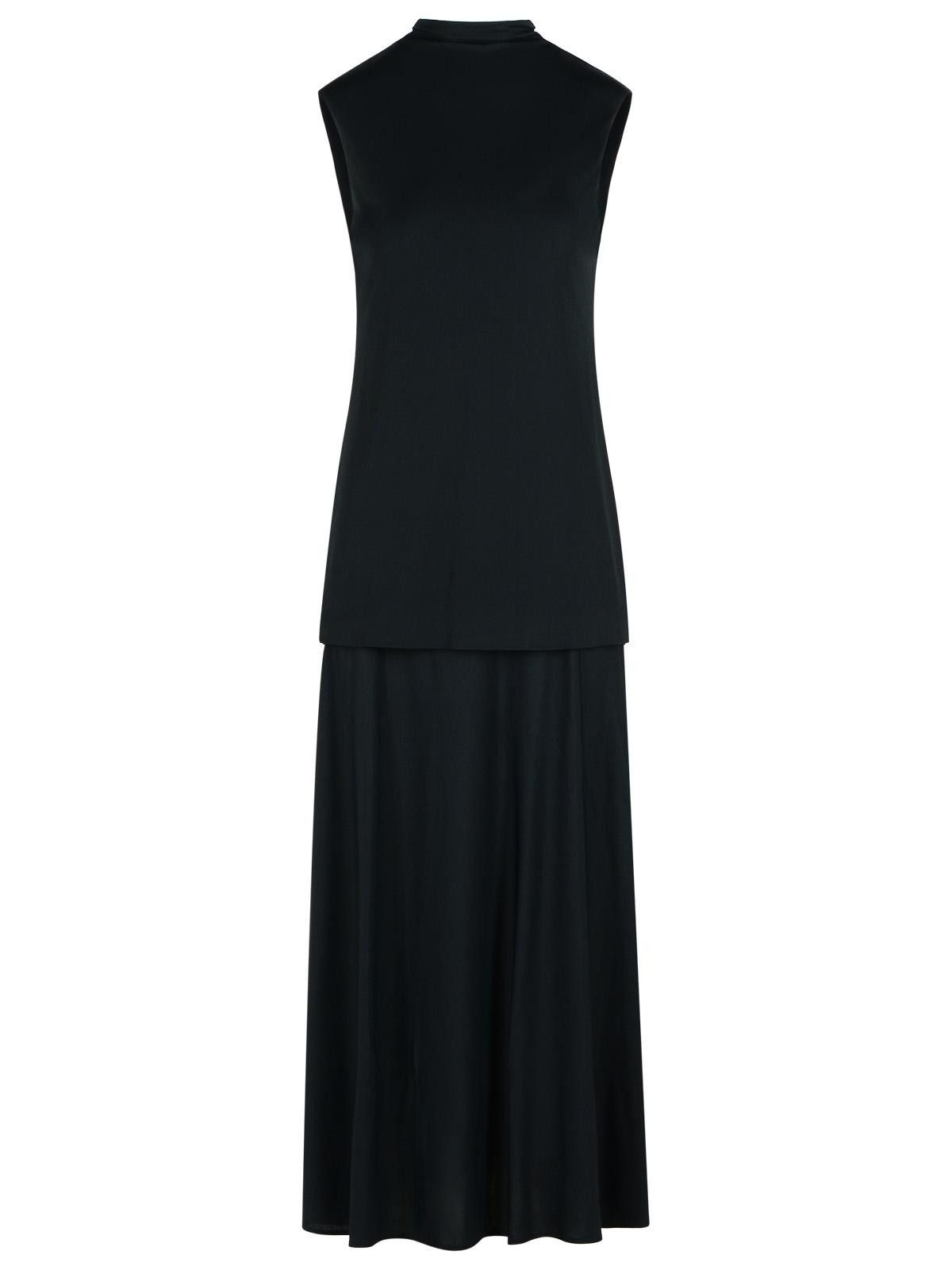 JIL SANDER Black Viscose Blend Dress
