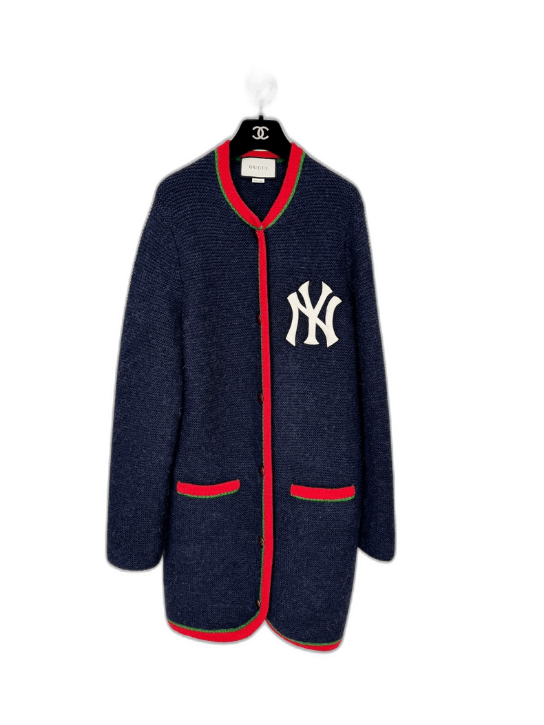 Gucci Gucci Navy Cardigan with Tags, Size M-2505 Size M / US 6-8 / IT 42-44 - 1 Thumbnail