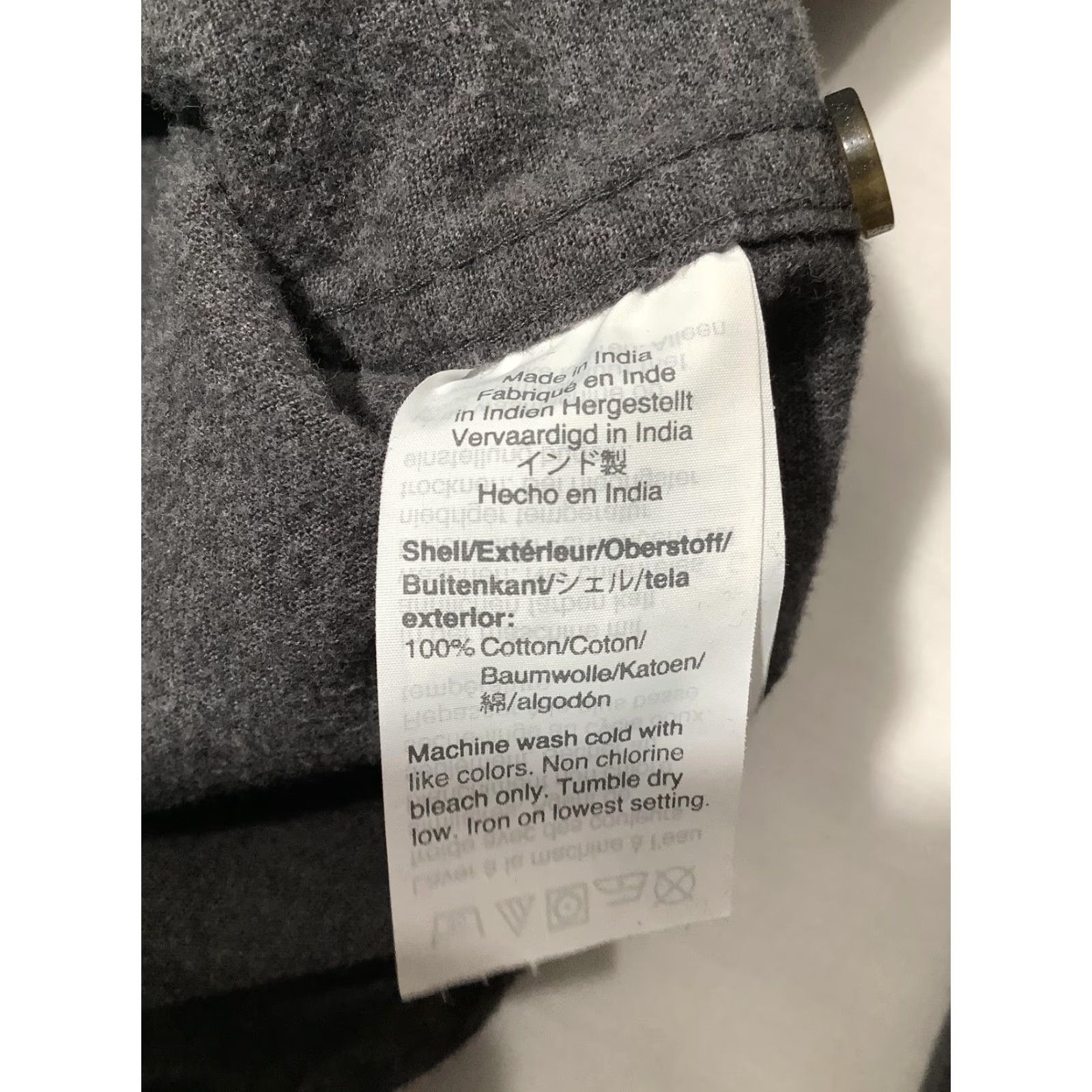 J.Crew J.Crew Shirt Mens Medium Charcoal Gray Flannel Workshirt Button Front Pockets Size US M / EU 48-50 / 2 - 7 Thumbnail