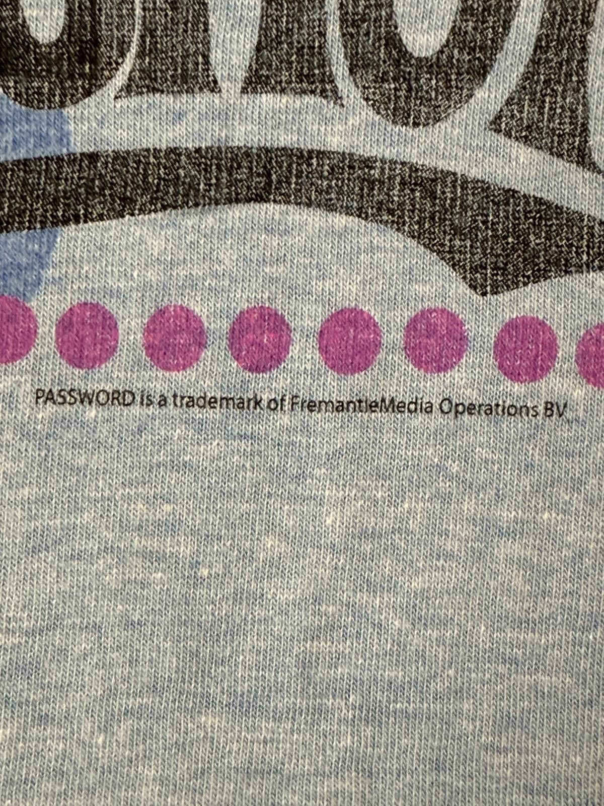 Designer VTG Ringer Password Gameshow Tee - Made in USA - M Size US M / EU 48-50 / 2 - 4 Thumbnail