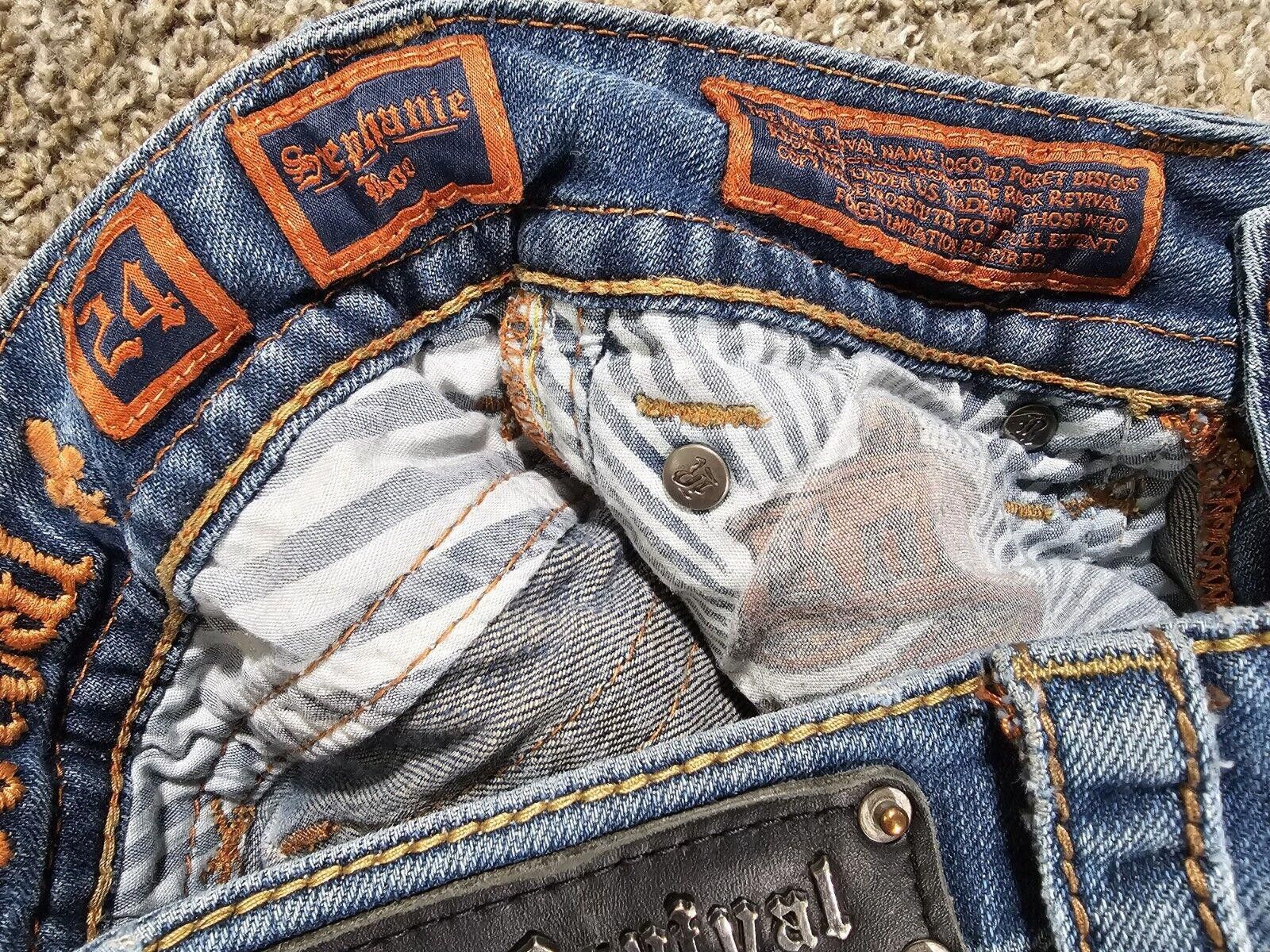 Rock Revival Buckle Rock Revival Jean "Stephanie" Boot 24x31 Distressed Size 42" / US 20 - 6 Thumbnail