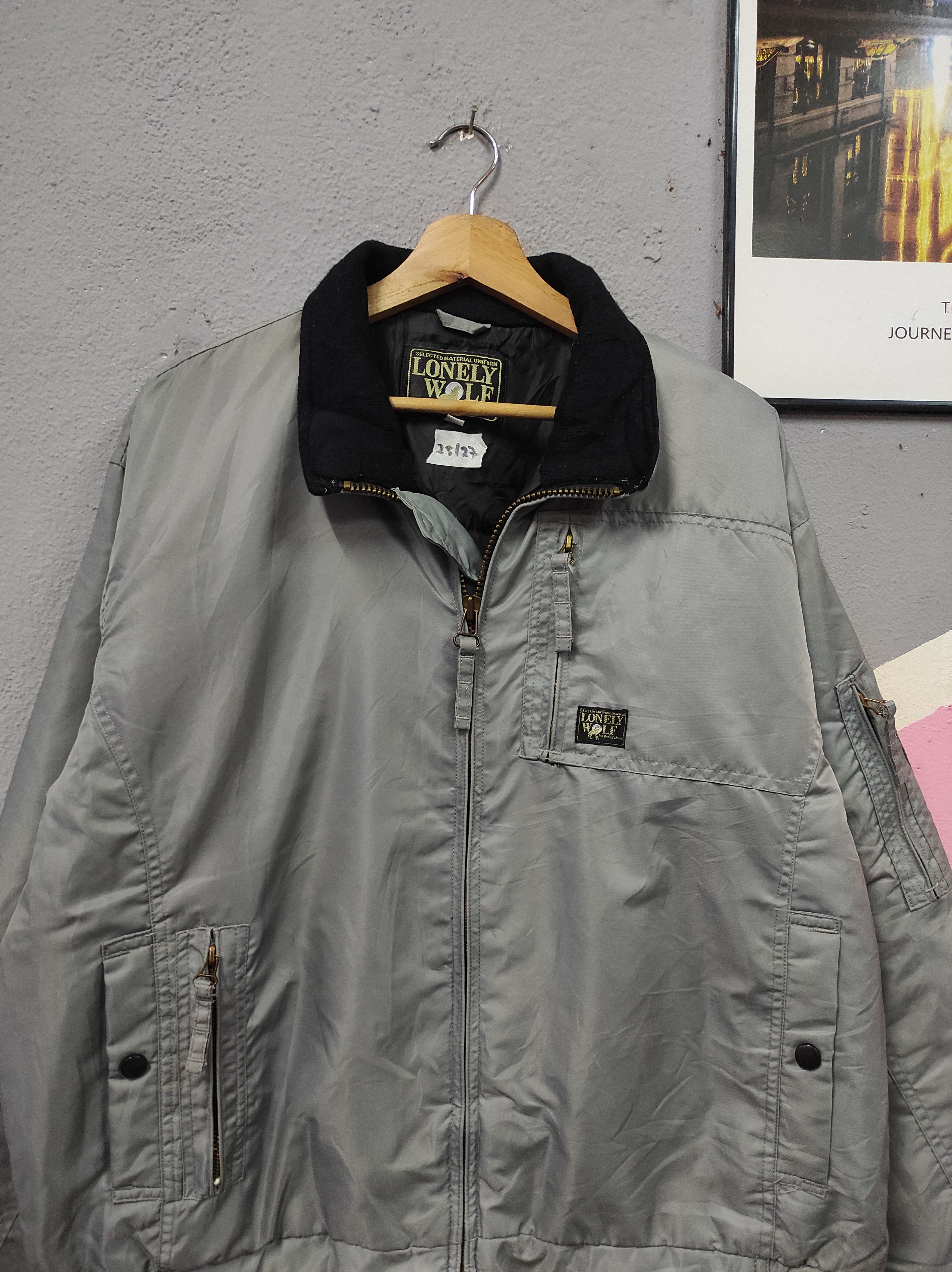 Hunter × Japanese Brand LONELY WOLF KMEW BOMBER JACKET FADED Size US L / EU 52-54 / 3 - 4 Thumbnail