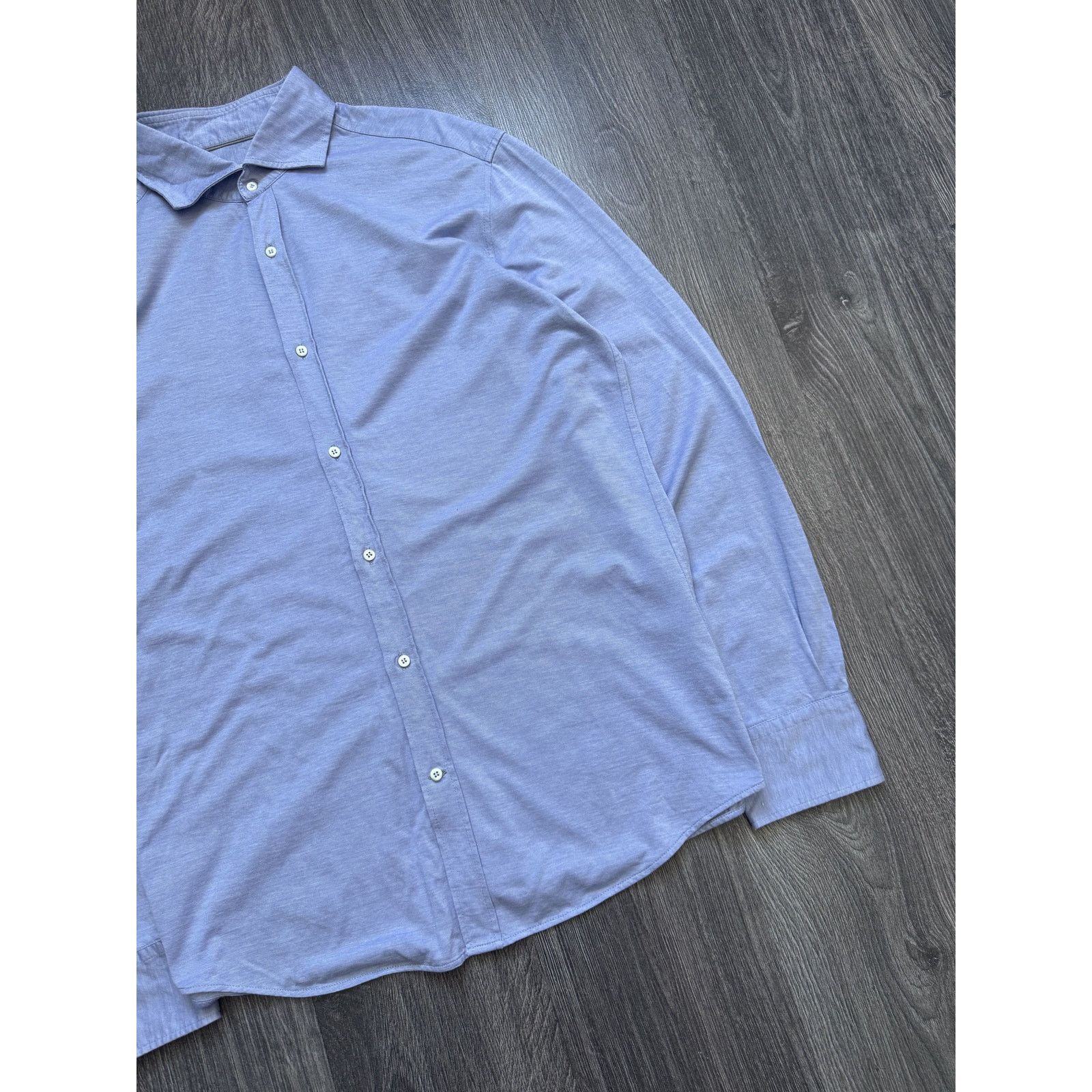 Brunello Cucinelli Brunello Cucinelli Slim Fit Classic Buttons Shirt Size US XL / EU 56 / 4 - 2 Thumbnail