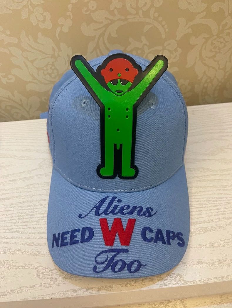 Walter Van Beirendonck walter van beirendonck Hat Blue Alien Size ONE SIZE - 2 Thumbnail