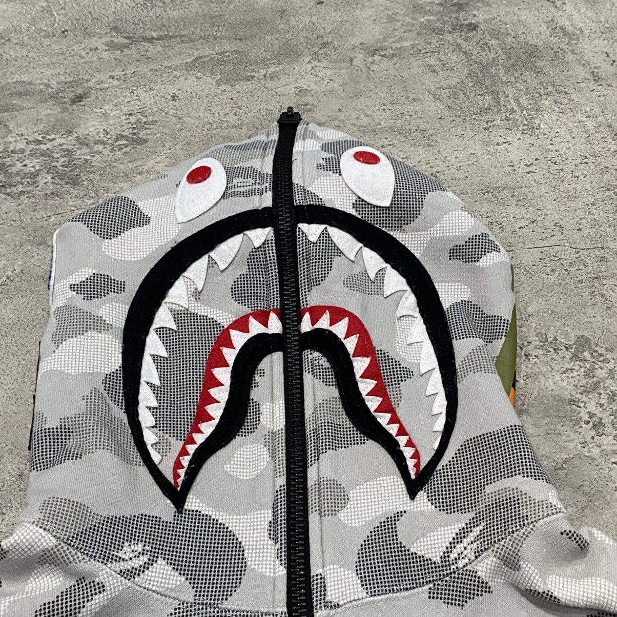 Bape Bape Shark Dot Camo Full Zip Hoodie Size US L / EU 52-54 / 3 - 2 Thumbnail