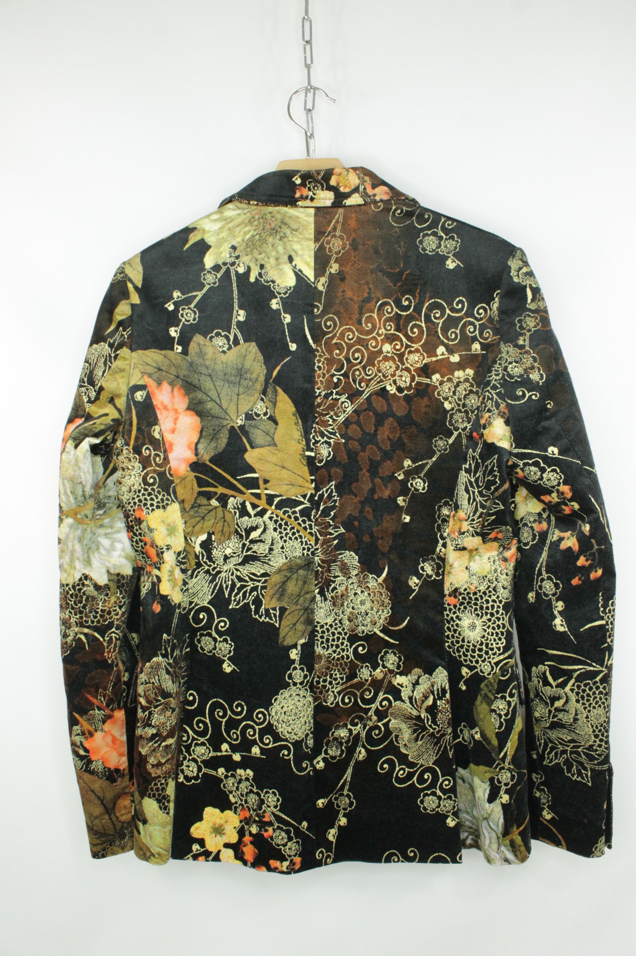 Roberto Cavalli Y2k Roberto Cavalli Class Floral Pattern Blazer Jacket Size L / US 10 / IT 46 - 6 Thumbnail