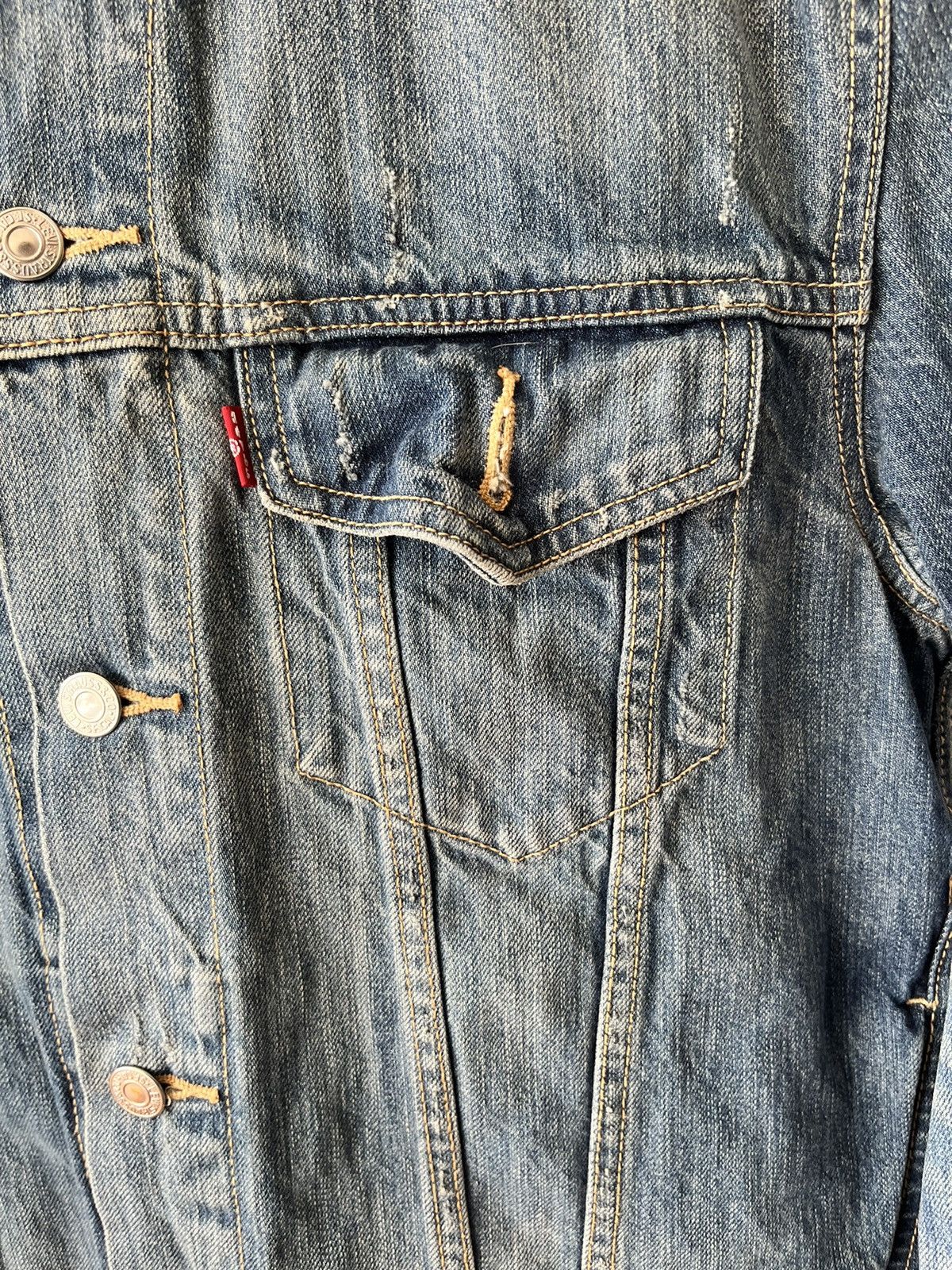 Levi's Grunge Denim Levi Jacket Medium Size US M / EU 48-50 / 2 - 4 Thumbnail