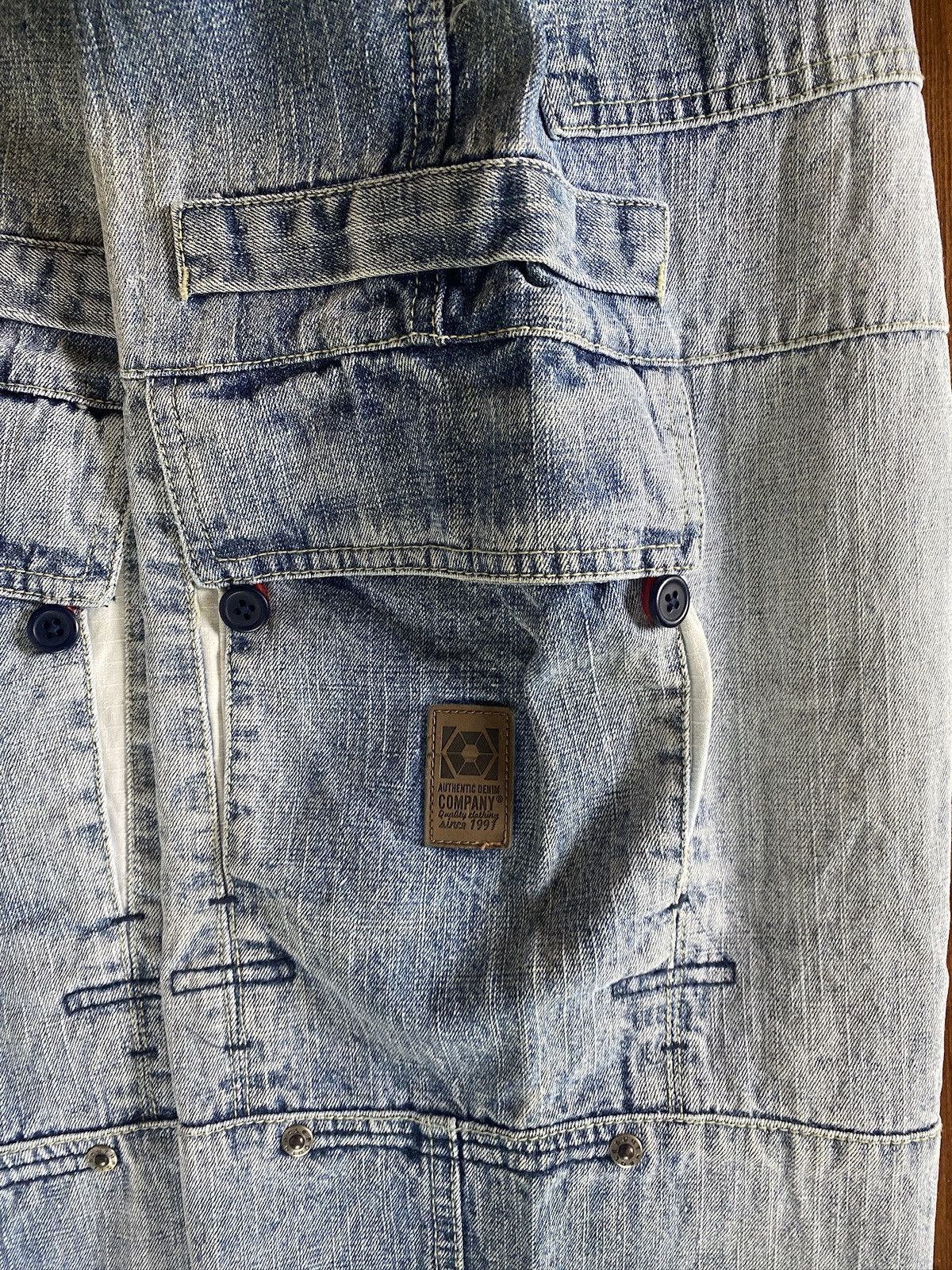Southpole × Vintage Vintage Y2K’s South Pole Double Knee Cargo Wide Jeans 26x28 Size US 26 / EU 42 - 12 Thumbnail